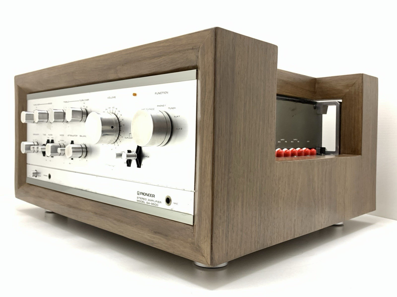 PIONEER SA 9500 Stereo Amplifier 80+80 WRMS Vintage EXCLUSIVE WOOD BOX Good Look
