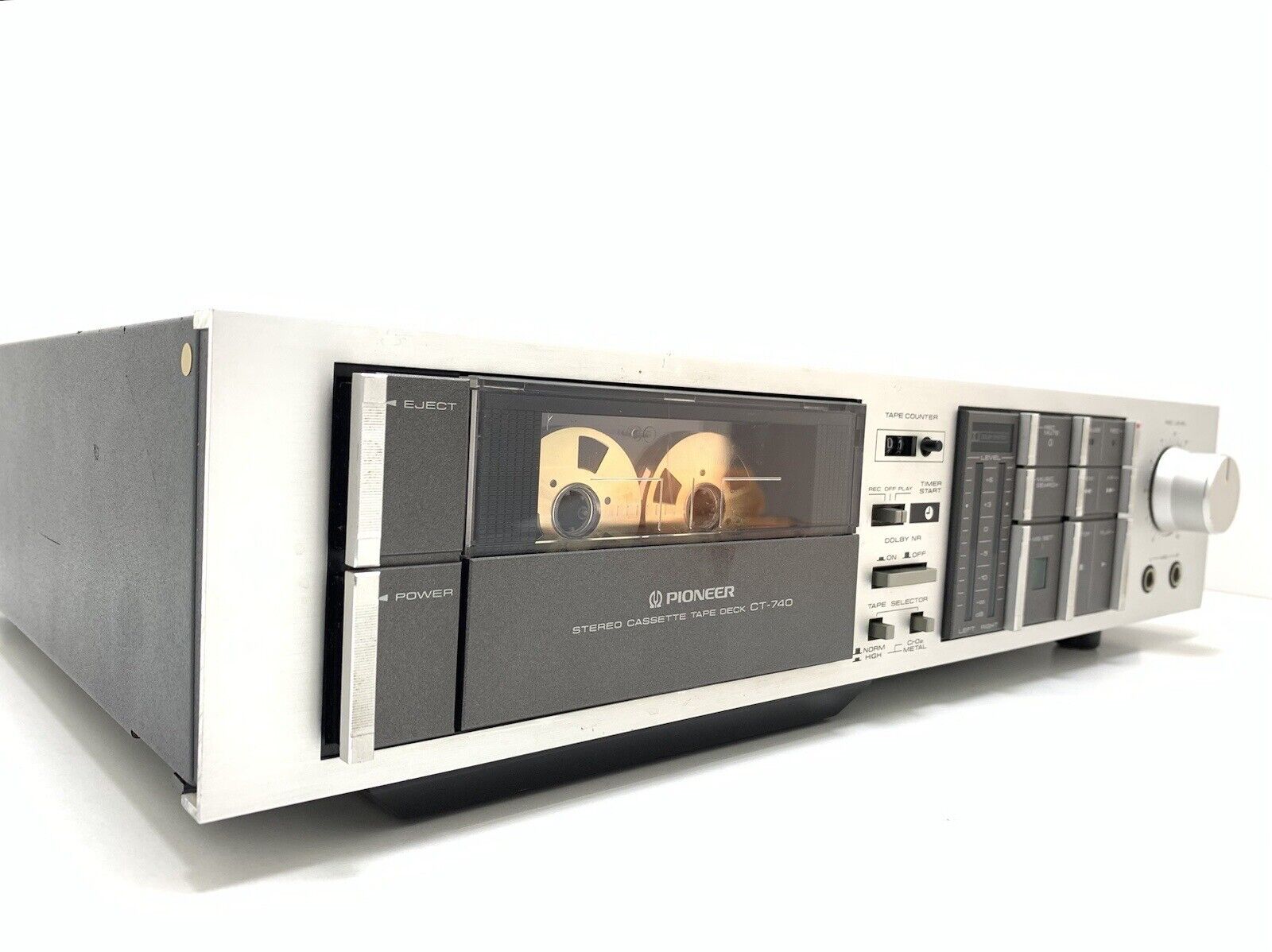 PIONEER CT-740 Stereo Cassette Tape Deck 2 Head Vintage 1983 WORK Good Look
