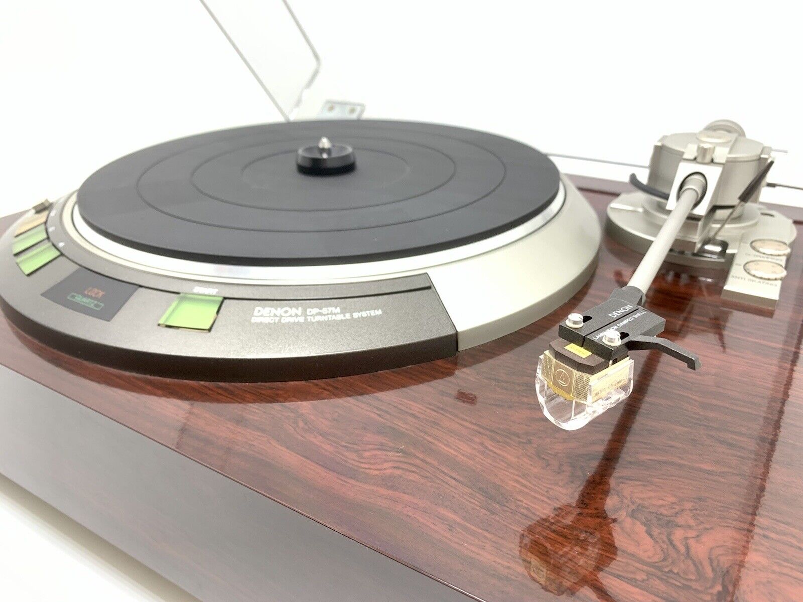 DENON DP-57M Turntable Quartz PLL Direct Drive HiEnd Vintage 1982 WORK Good Look
