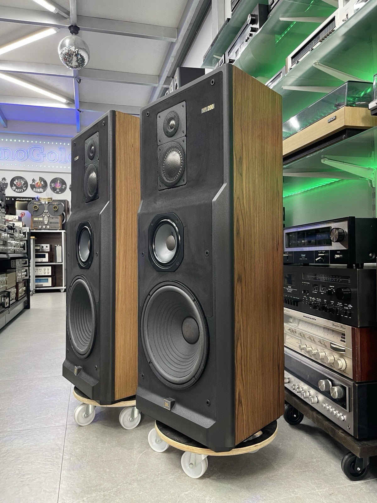 JBL XPL 200 LEGENDARY 4 Way Speakers 200 Watts RMS Vintage 1989 WORK Good Look