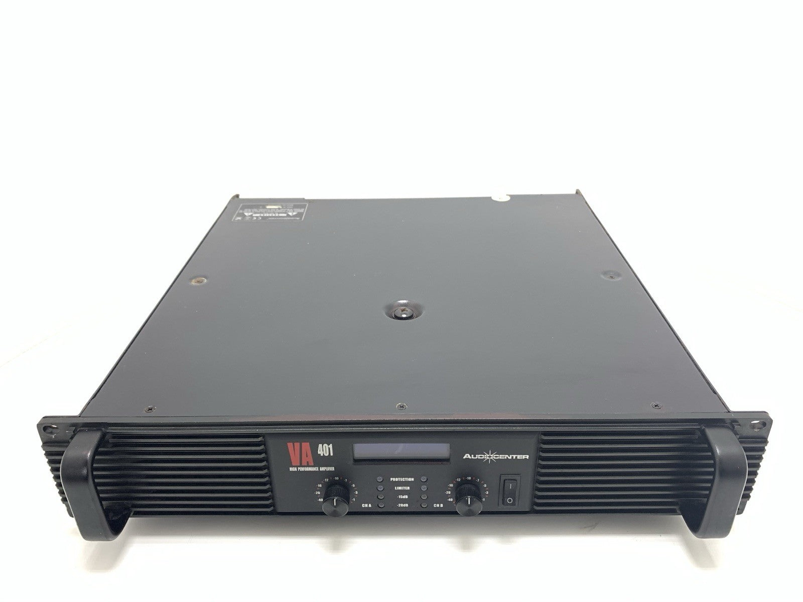 AUDIOCENTER VA-401 Pro Power Amplifier 2x400 Watts RMS 2U Class AB LCD GOOD LOOK