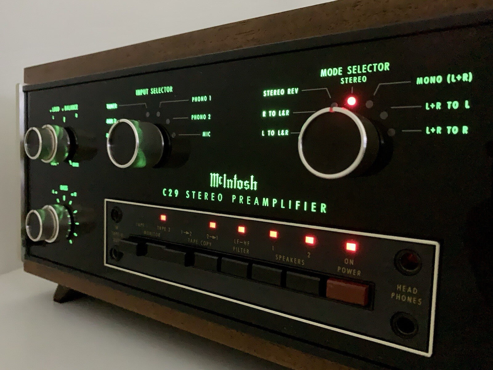 McIntosh C 29 Stereo Pre Verstärker Vintage 1982 High End Work Perfect Good Look