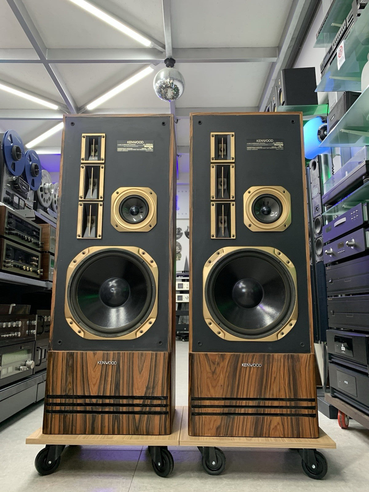 KENWOOD JL 988AV Hi End 5 Speakers 4 Way Premium Rosewood Vintage
