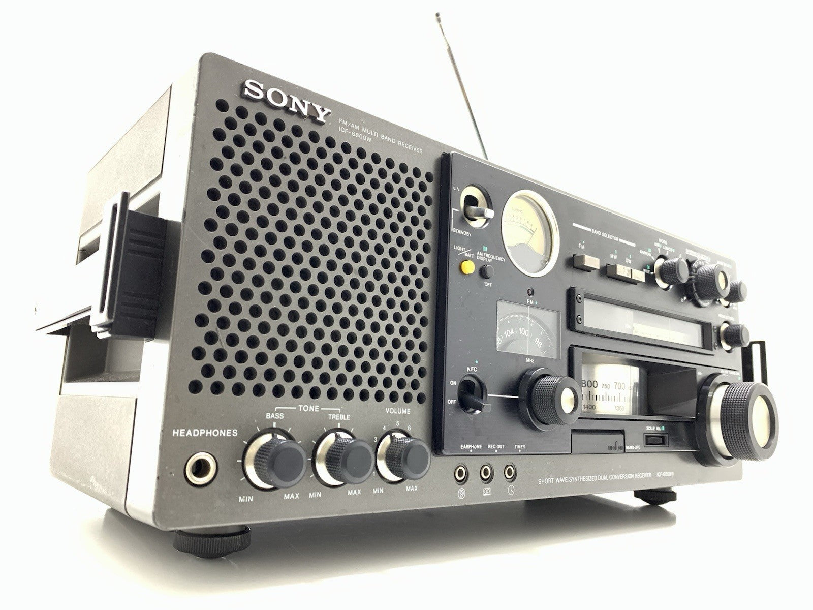 Sony ICF 6800W World Band Receiver Professional Radio Multiband Vintag Work Good