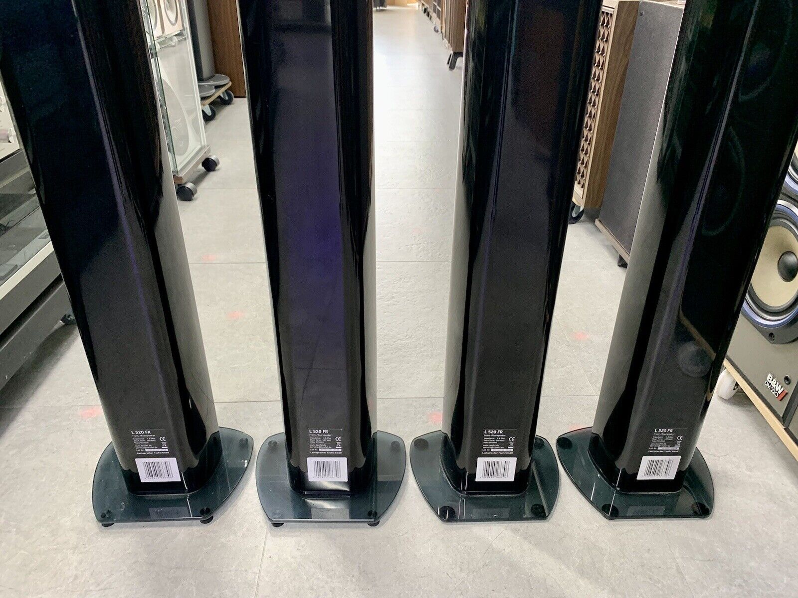TEUFEL L 520 FR 4 Frontal Rear Speakers 190 WRMS High End WORK Germany Good Look