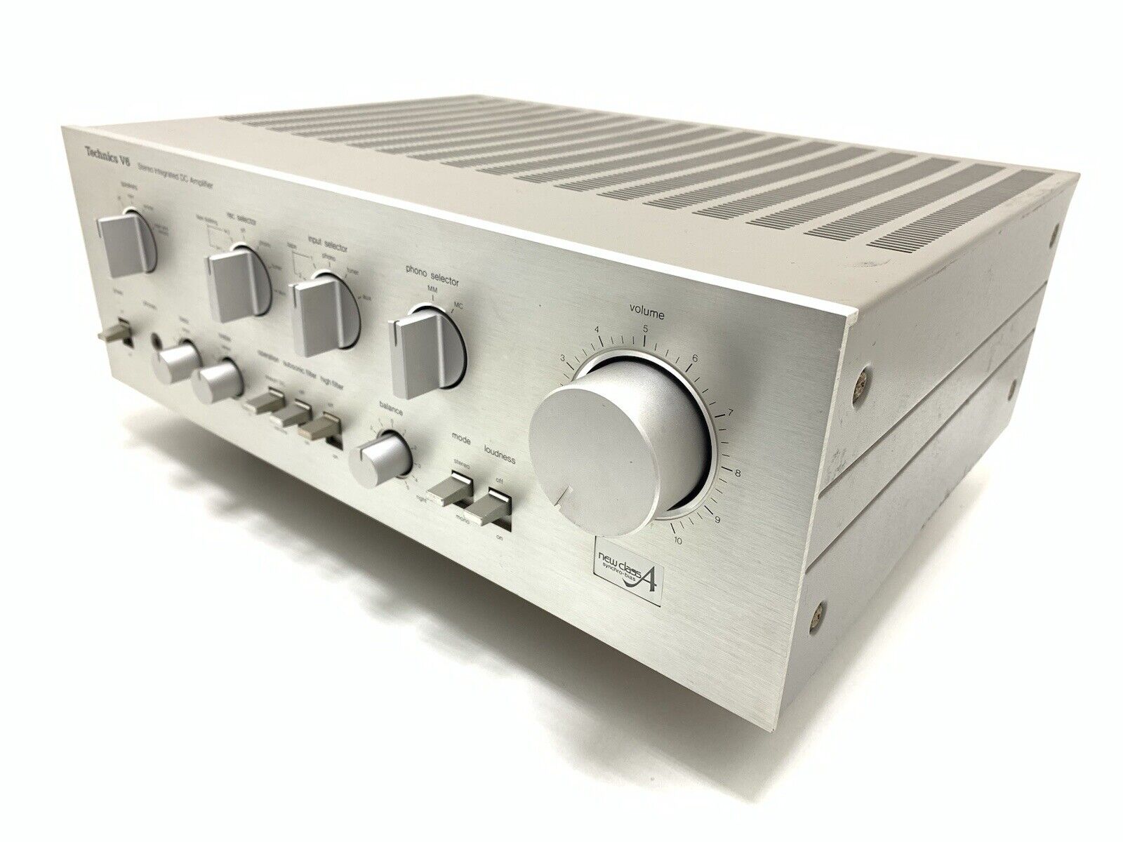 TECHNICS SU-V6 Stereo Integrated Amplifier 70+70WRMS Vintage 1980 Work GOOD LOOK
