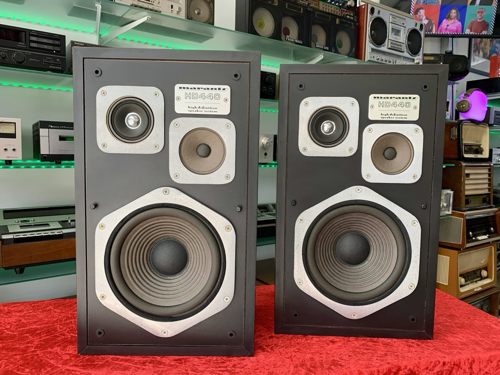 MARANTZ HD 440 Hi End Original Speakers 3Way 80Watts Vintage 1977 Work Good Look