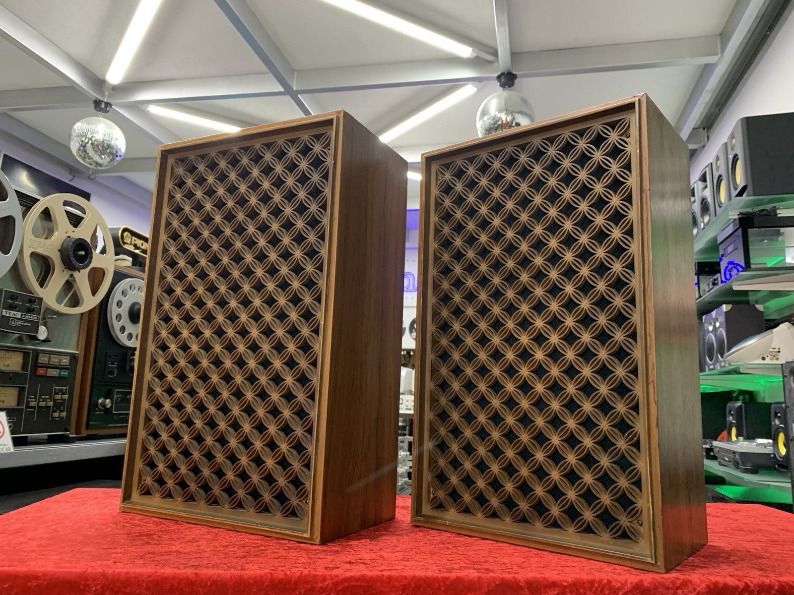 NATIONAL PANASONIC SB 123F Original Speakers 2 Way Vintage 1973 Work Good Look