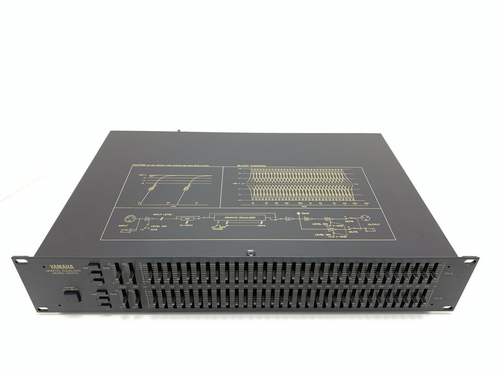 YAMAHA Q2031A Professional Graphic Equalizer 31 Bands Vintage Work Good Look