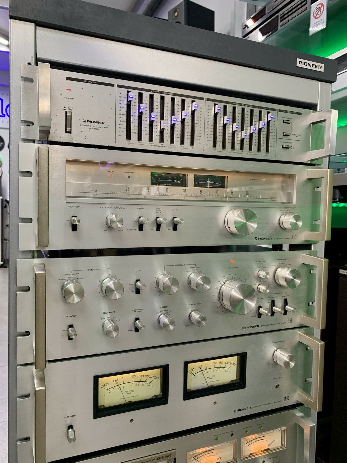 PIONEER Hi End System Rack JA R2S SG 100 F 73 C 73 M 73 CT 800 RT 707 Work Good