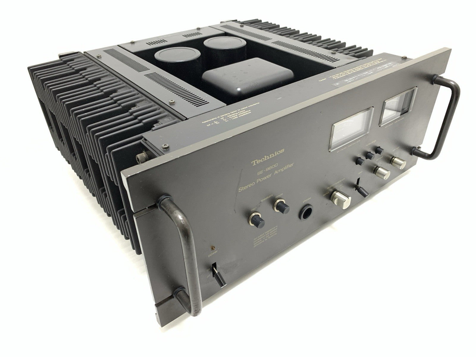 TECHNICS SE 9600 Power Amplifier 2 X 110 Watts RMS Vintage 1975 WORK GOOD LOOK