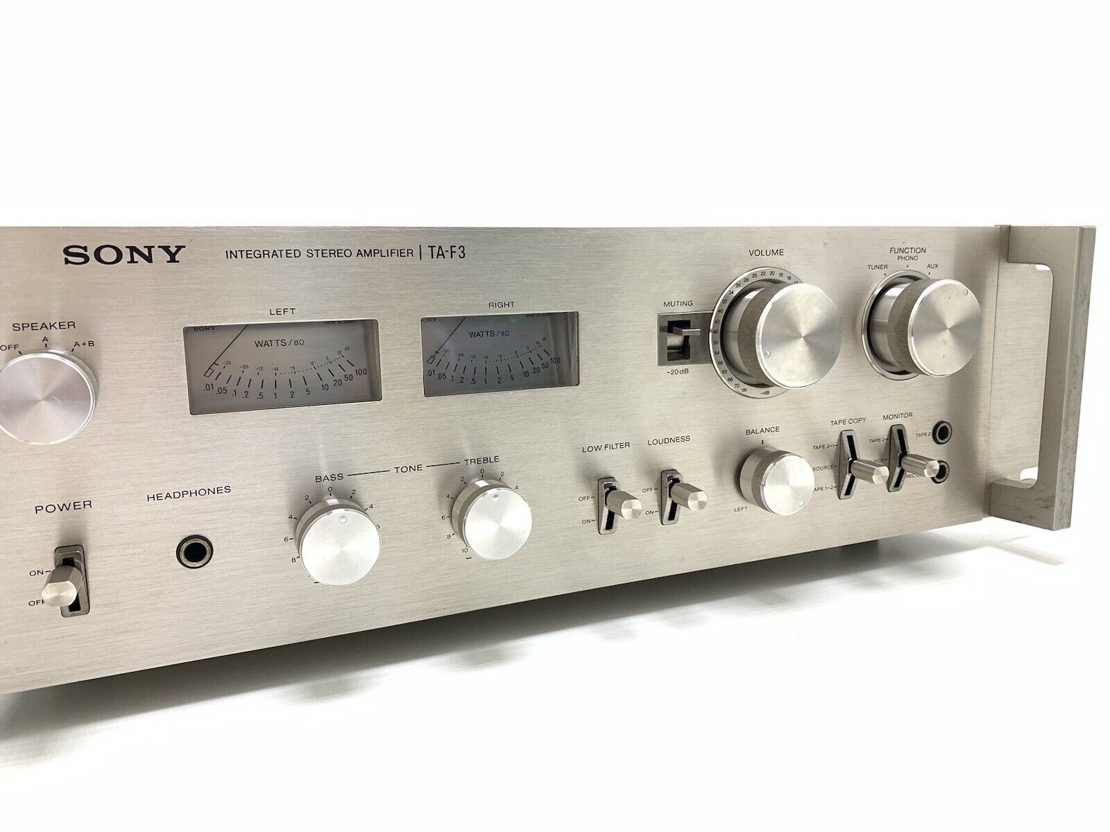 SONY TA-F3 Integrated Stereo Amplifier 100 Watts RMS Vintage 1977 HiFi Good Look