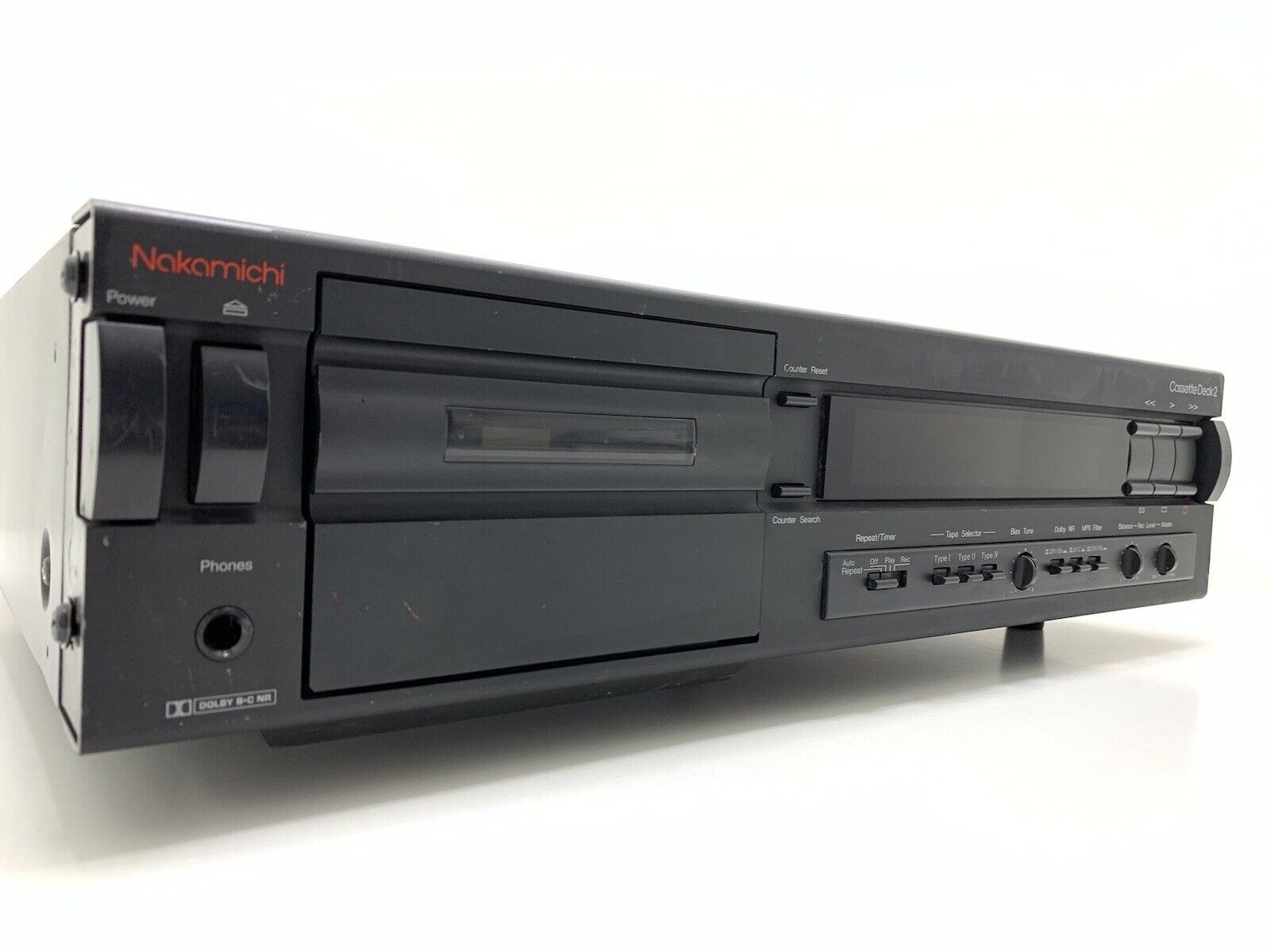 NAKAMICHI Cassette Deck 2 Tape Deck 2 Head High End Vintage 1990 WORK Good Look