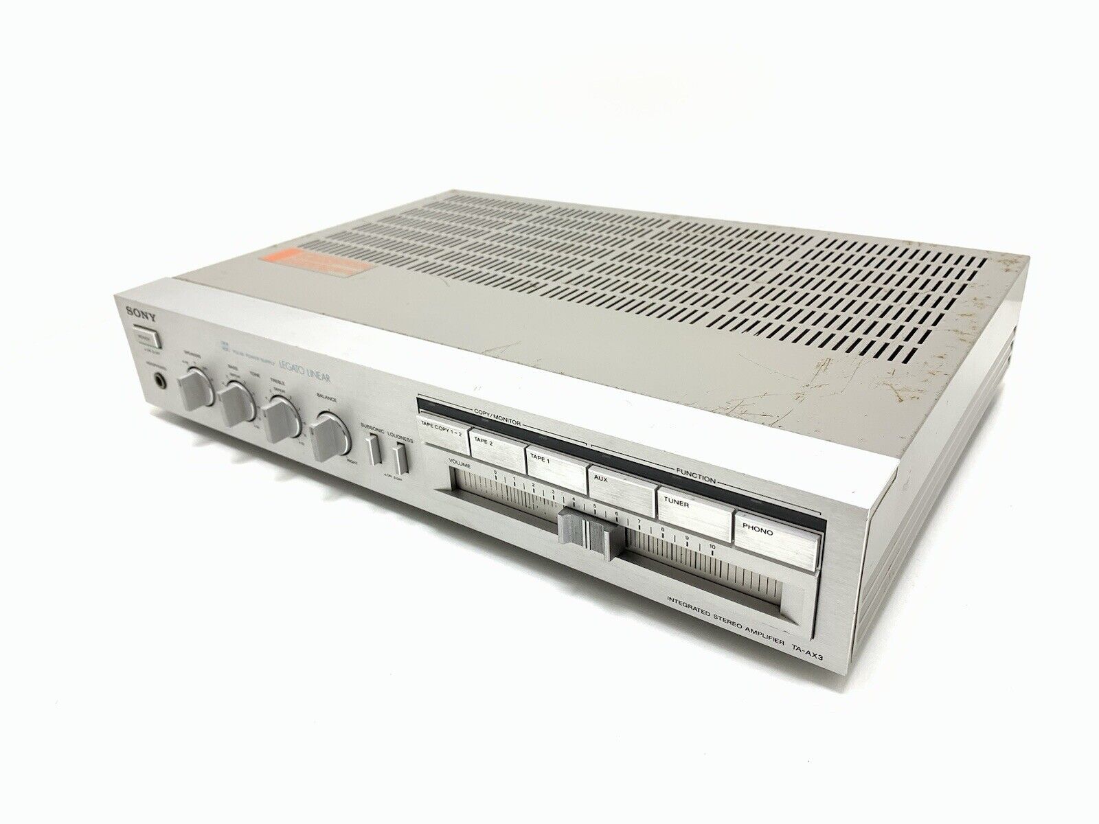SONY TA-AX3 Stereo Integrated Amplifier 40+40 Watts RMS Vintage 1982 Good Look