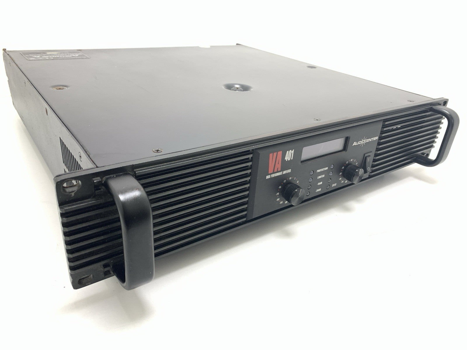 AUDIOCENTER VA-401 Pro Power Amplifier 2x400 Watts RMS 2U Class AB LCD GOOD LOOK
