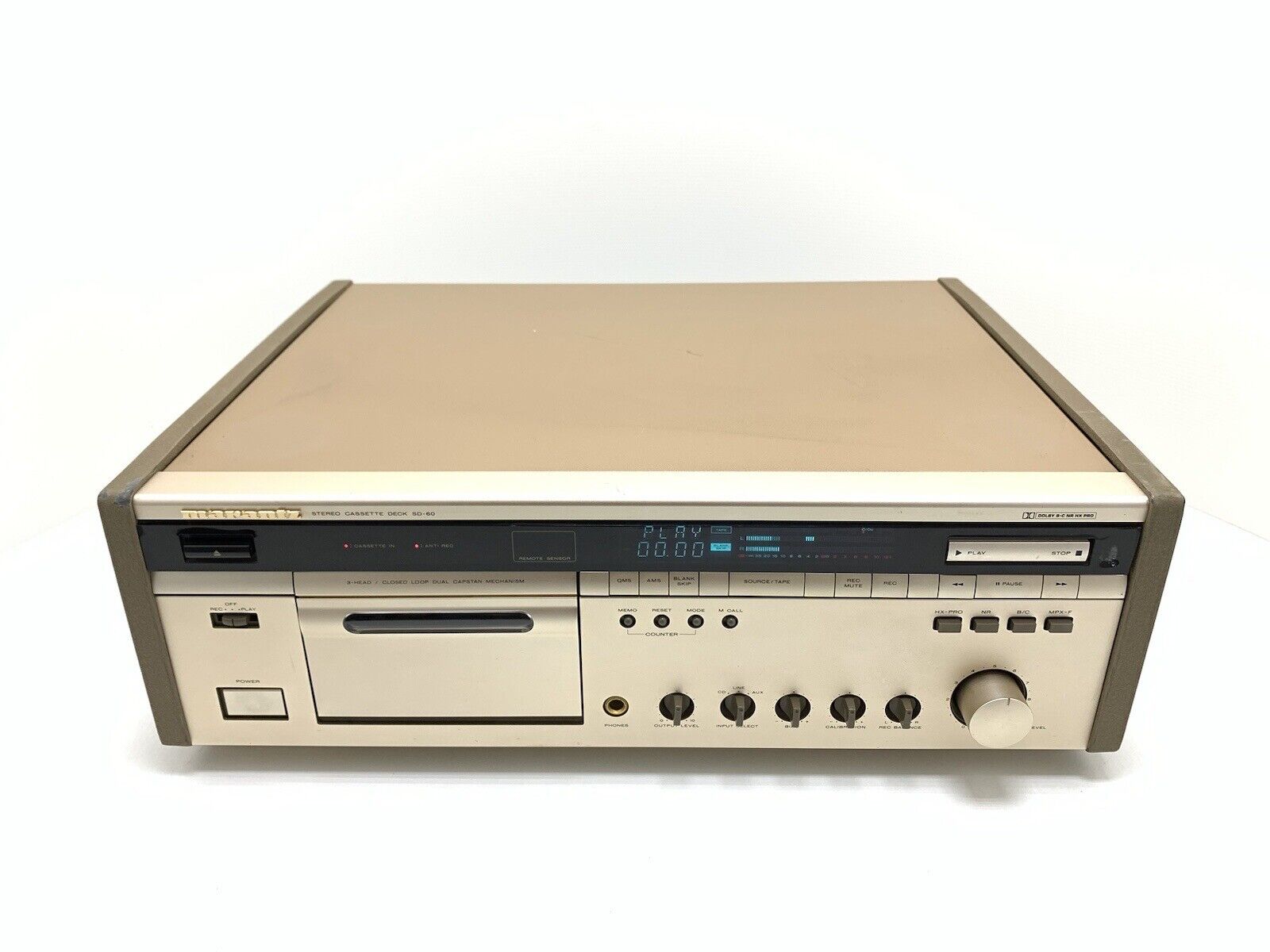 MARANTZ SD 60 Stereo Cassette Deck 3Head HXPro Vintage 1989 HiEnd WORK Good Look