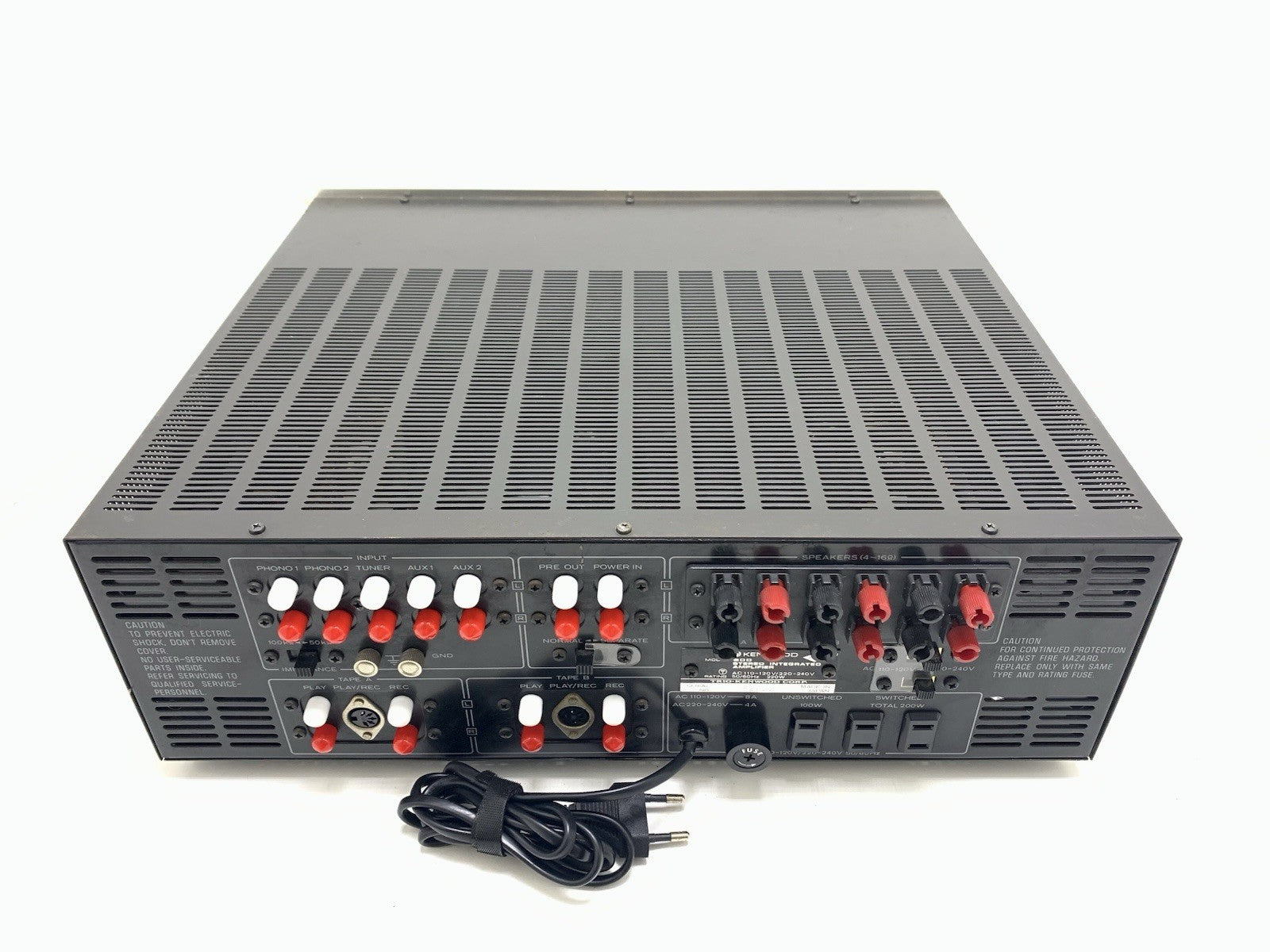 KENWOOD Model 500 SUPREME Integrated Amplifier 2X 100WRMS Vintage 1975 Good Look
