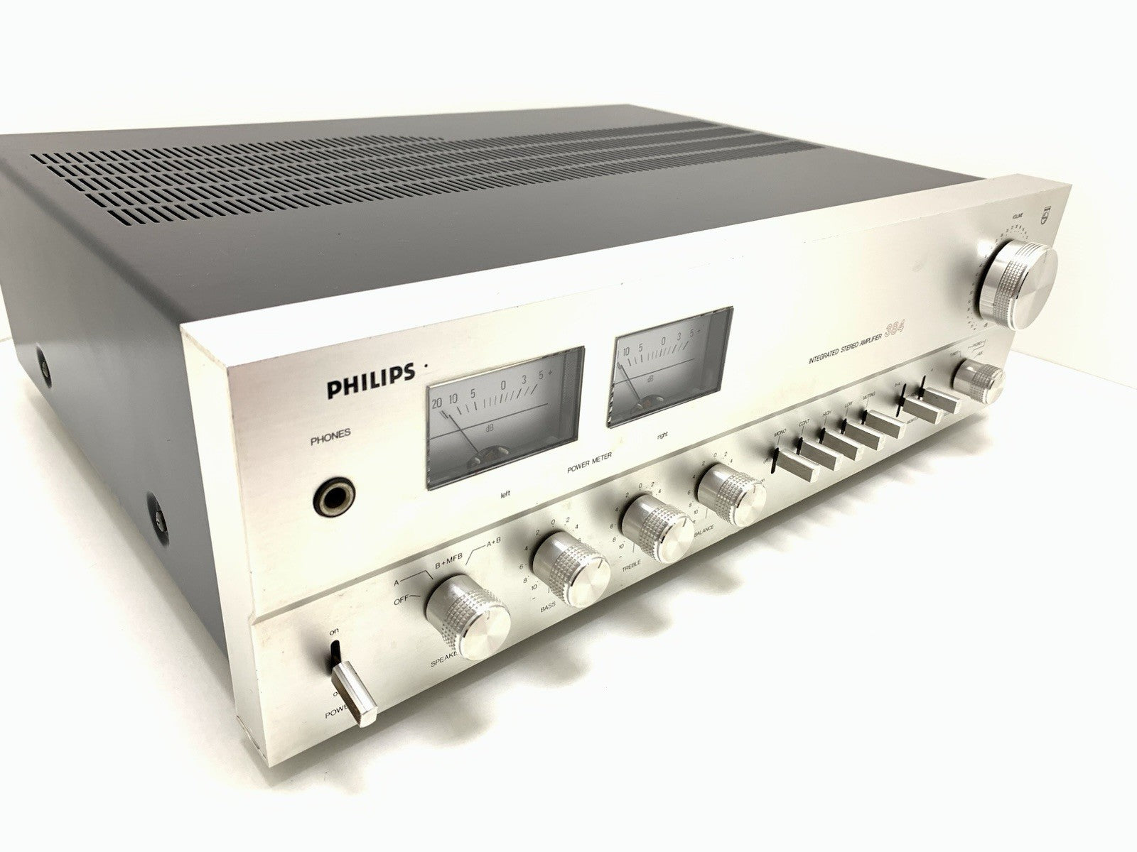 PHILIPS AH 384 Stereo Amplifier 2X 40Watts RMS Vintage 1978 Hi Fi WORK GOOD LOOK