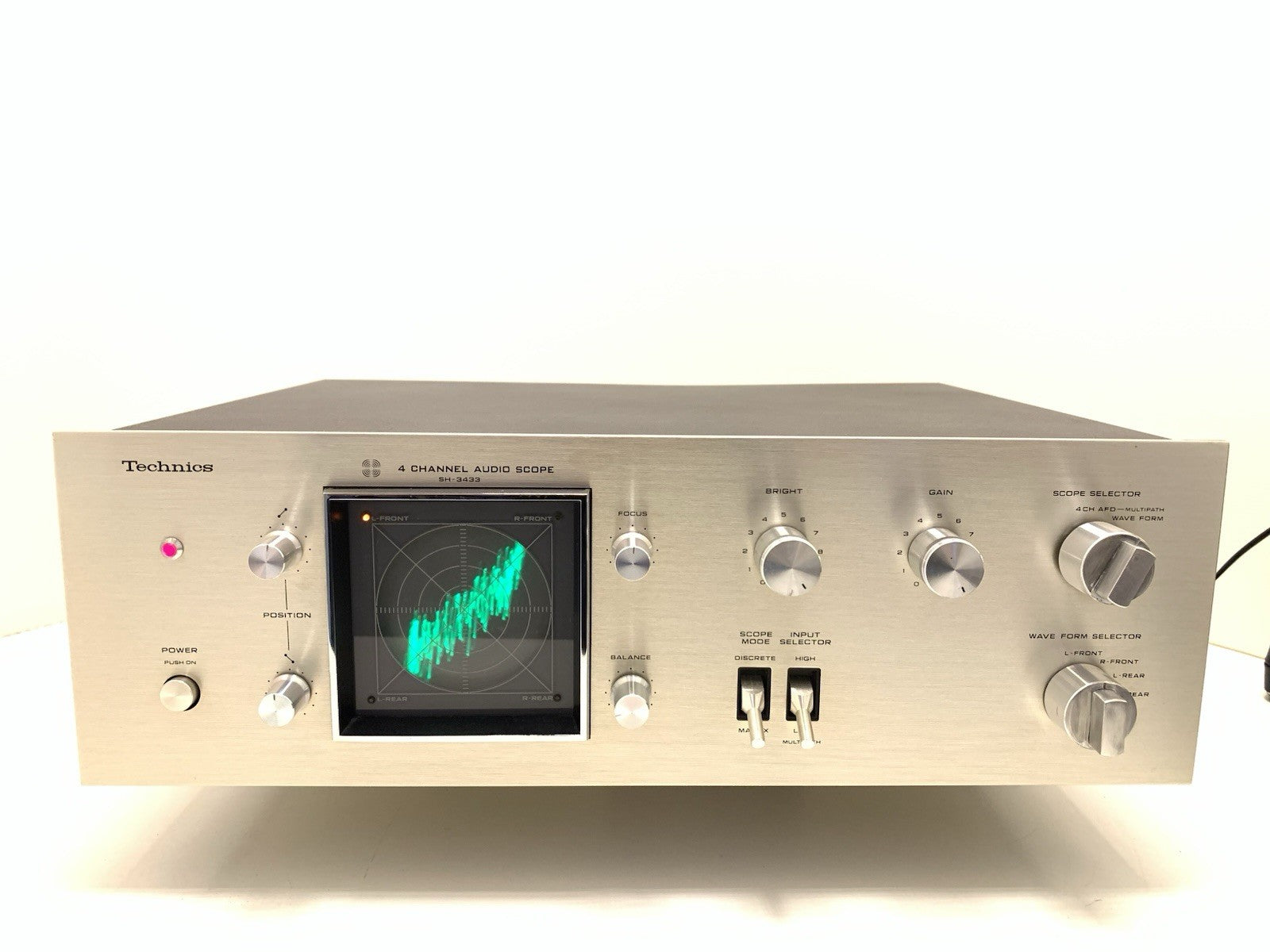 TECHNICS SH-3433 Audio Scope 4 Channel RARE Hi Fi Vintage 1973 WORK Good Look