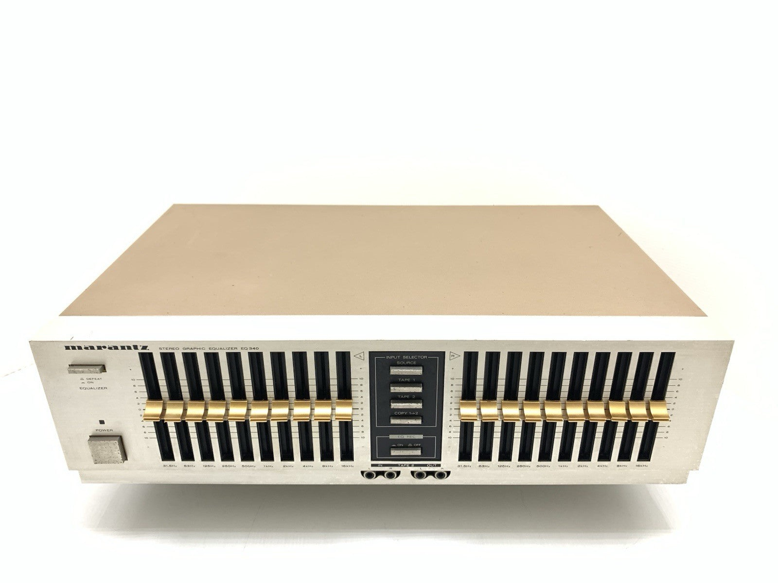 MARANTZ EQ 340 Hi End Gold Stereo Graphic Equalizer Vintage 1983 WORK Good Look