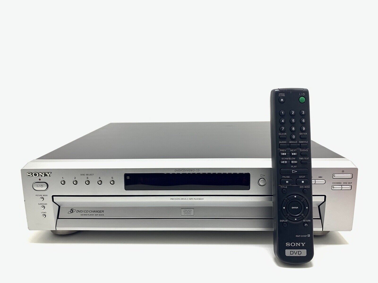 SONY DVP-NC615 DVD CD Carousel Compact Disc + Remote Vintage 2002 WORK Good Look