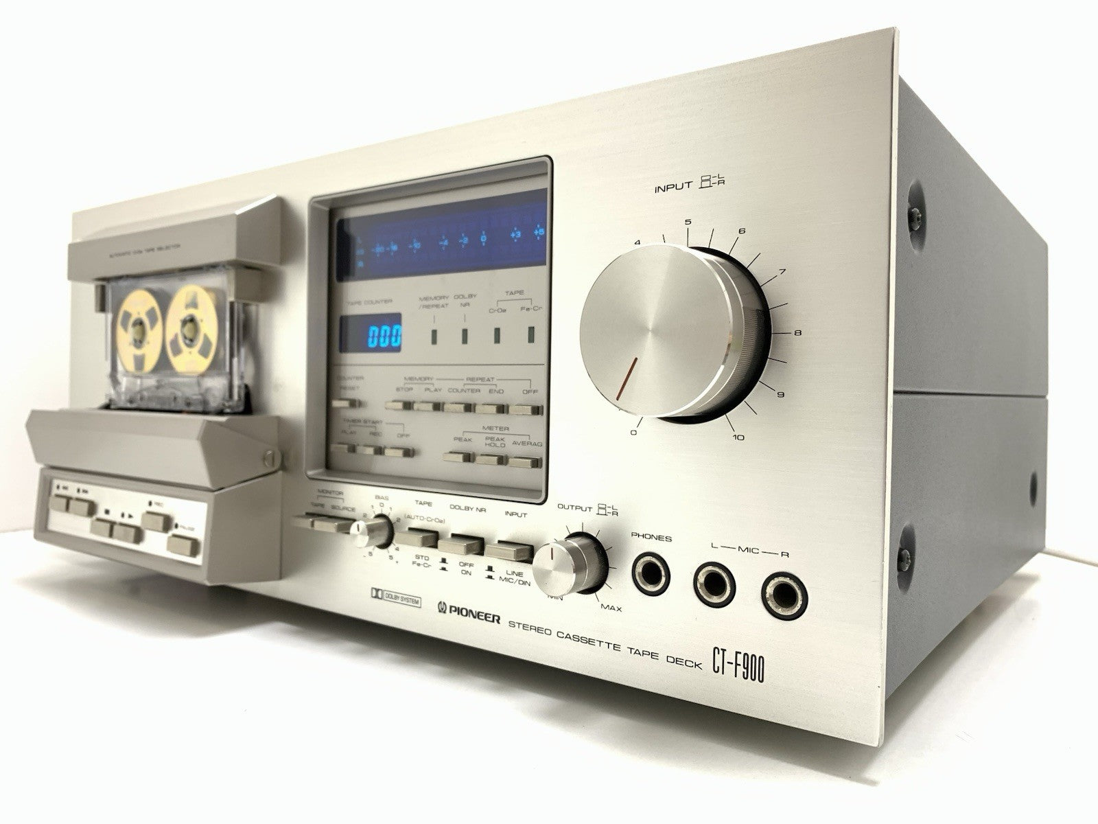 PIONEER CT F900 3 Head Stereo Tape Deck BLUE LINE Vintage 1978 WORK Good Look