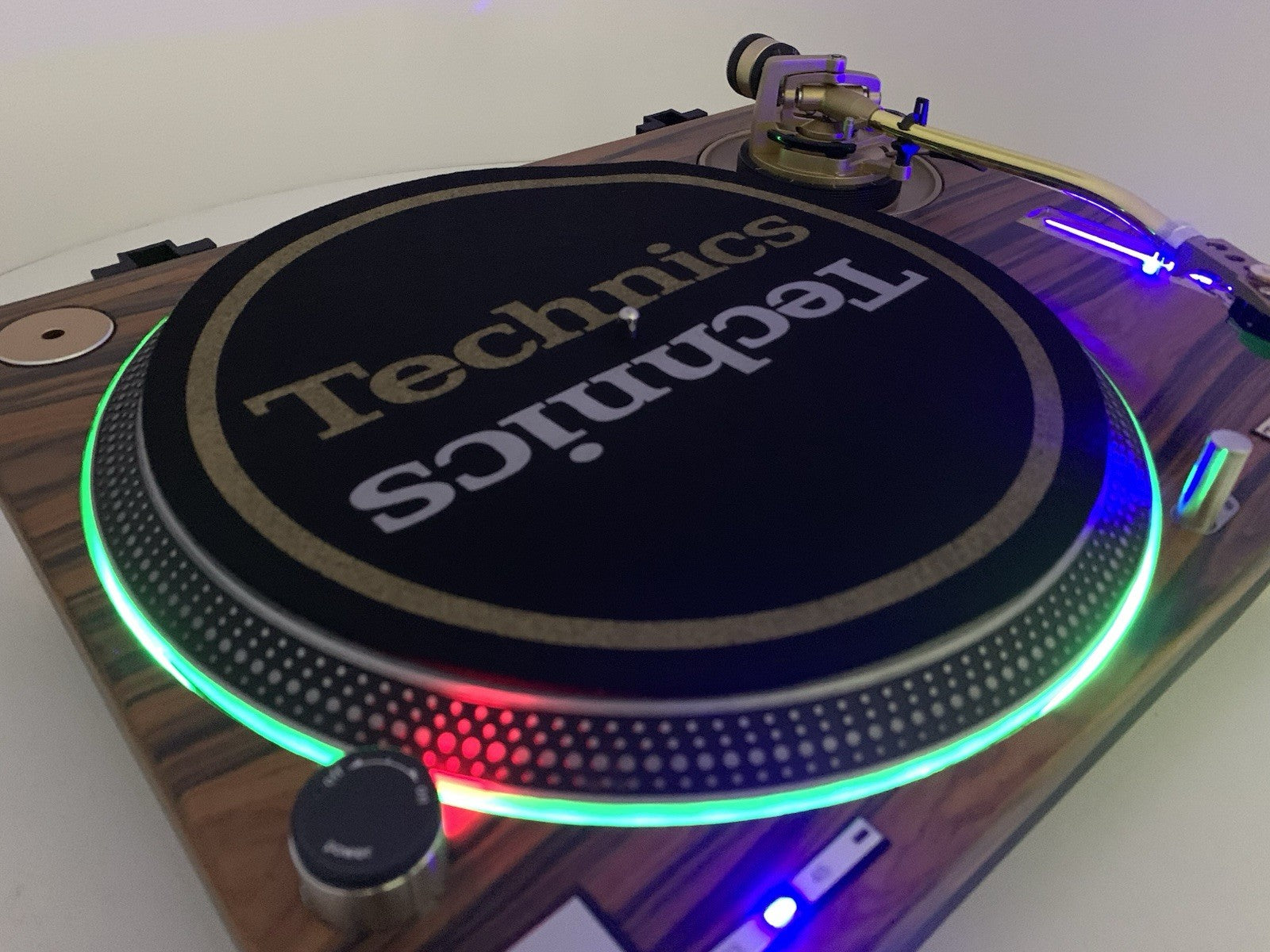 TECHNICS SL 1200 MK2 WOOD and GOLD Direct Drive Turntable Vintage