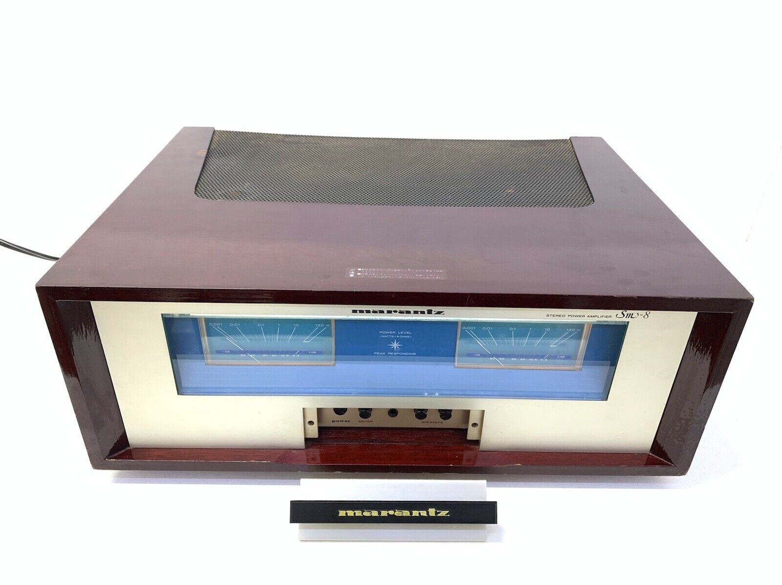 MARANTZ SM-8 Stereo Power Amplifier Vintage 1983 Hi End 240 Watts RMS Good Look