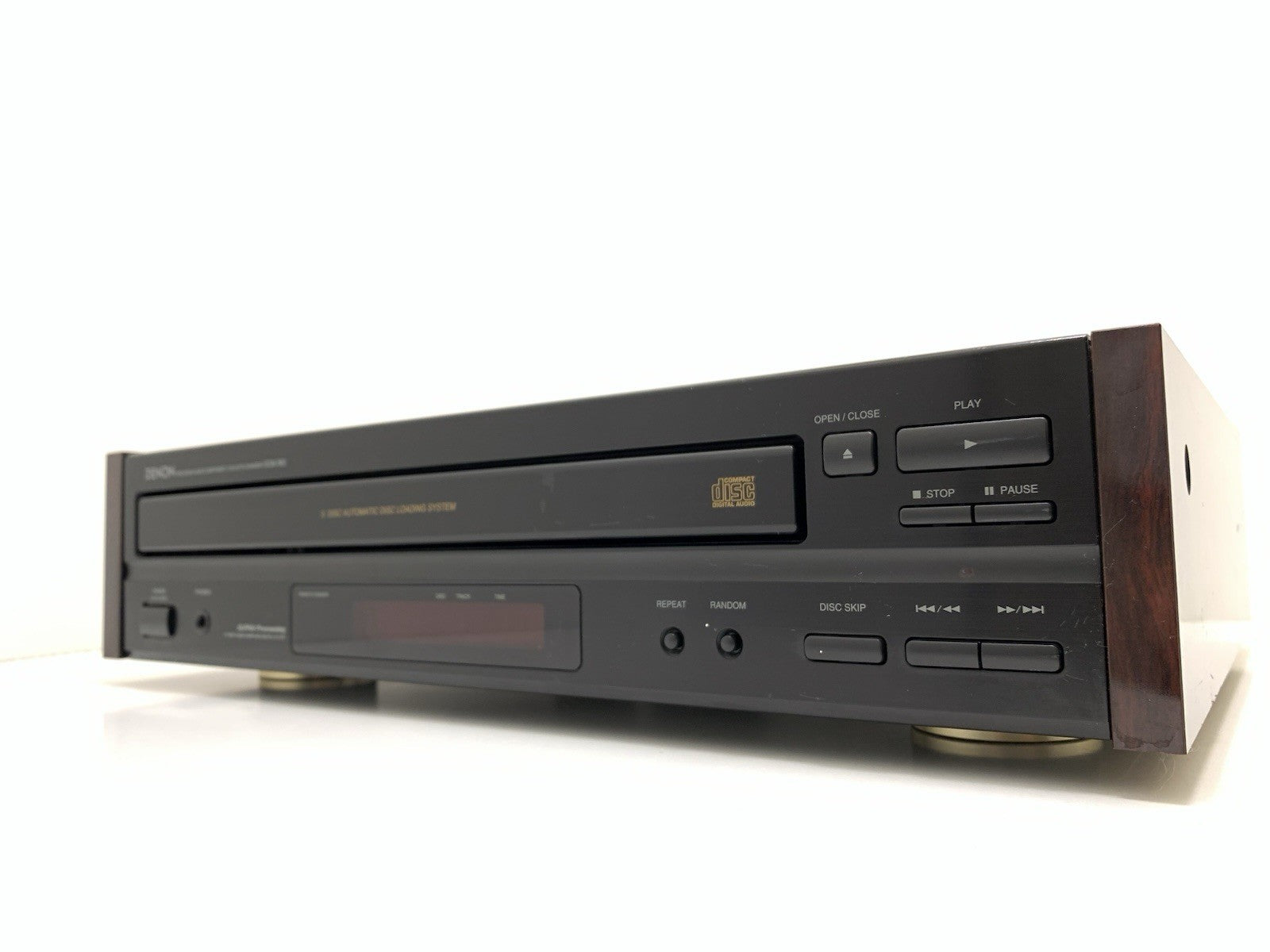 DENON DCM 360 Auto Changer Compact Disc Player 5 CD Vintage 1996 WORK Good Look
