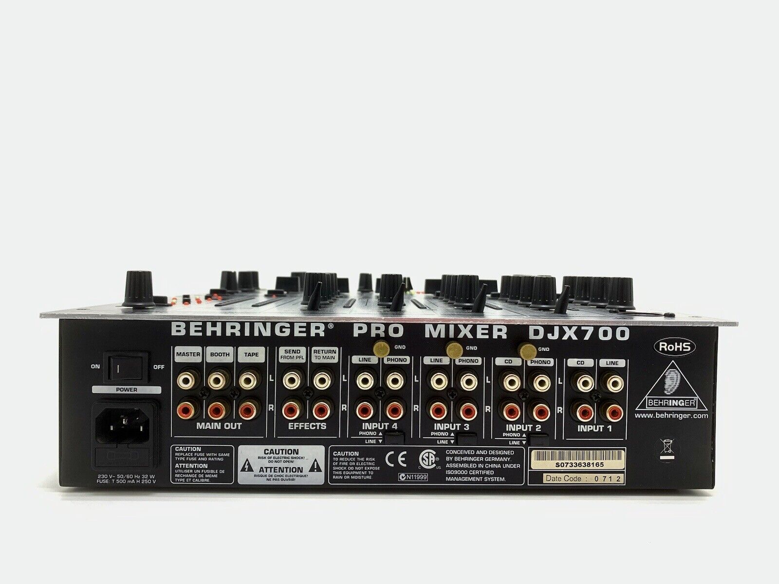 BEHRINGER Professional PRO MIXER DJX-700 Efects Multi-FX Processor WORK GoodLook
