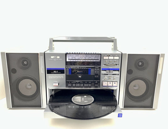 JVC DC7 BOOMBOX STEREO Radio Cassette Turntable Vintage OLD STOCK NEW NEVER USED