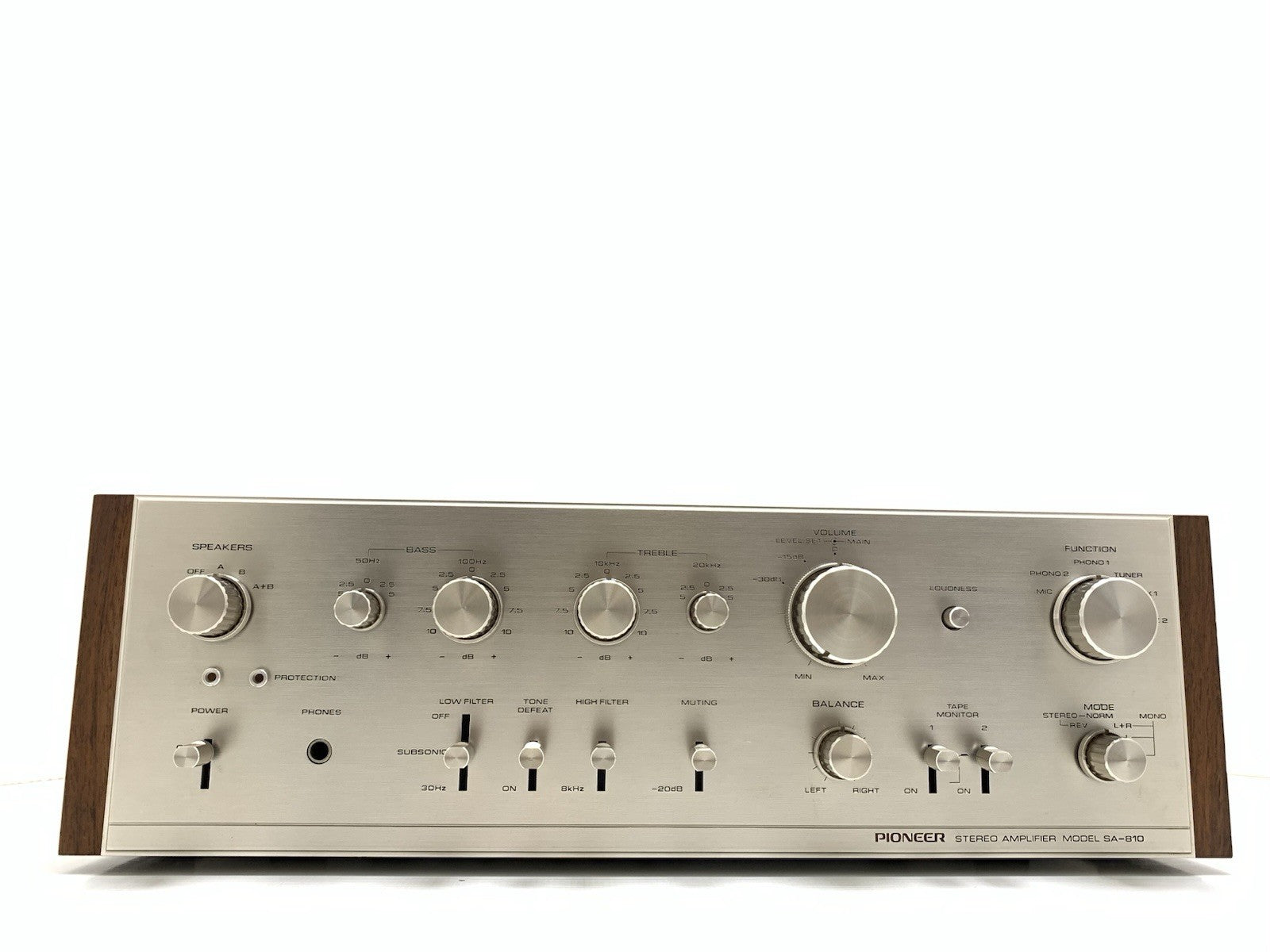 PIONEER SA 810 HiFi Stereo Amplifier 40+40 Watts RMS Vintage 1974 WORK Good Look