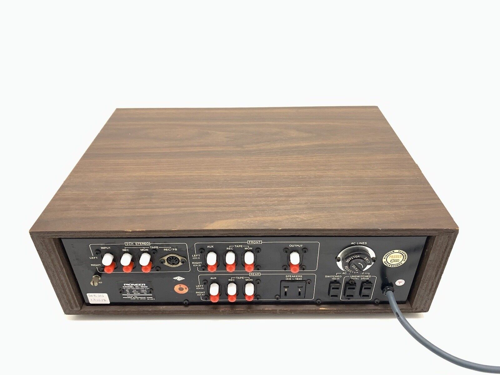 PIONEER QL 600 Quadralizer Amplifier 4Channel Decoder Vintage 1972 WORK GoodLook