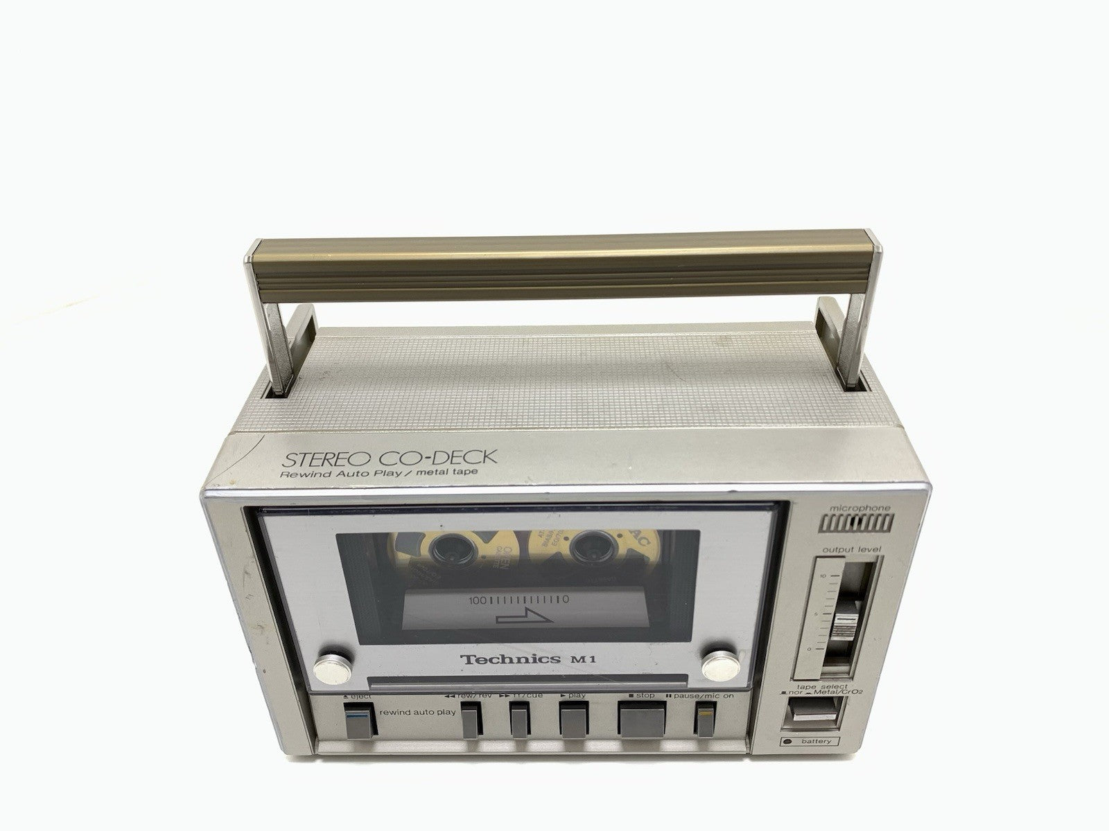 TECHNICS RS M1 Stereo Cassette Tape Deck 2 Head Vintage 1981 Working Good Look