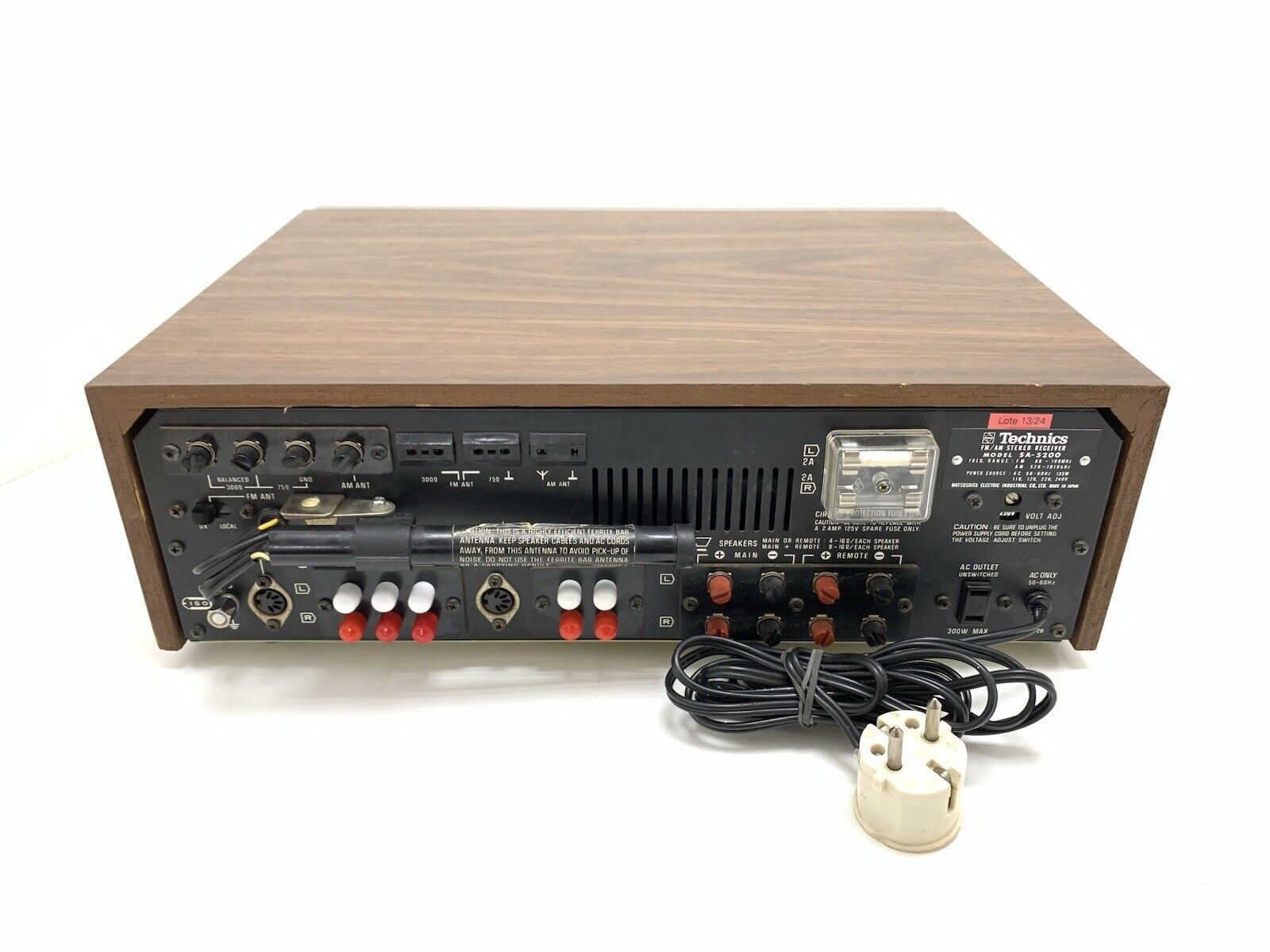 TECHNICS SA 5200 AM/FM Stereo Receiver 2X14Watts RMS Vintage 1973 WORK GOOD LOOK
