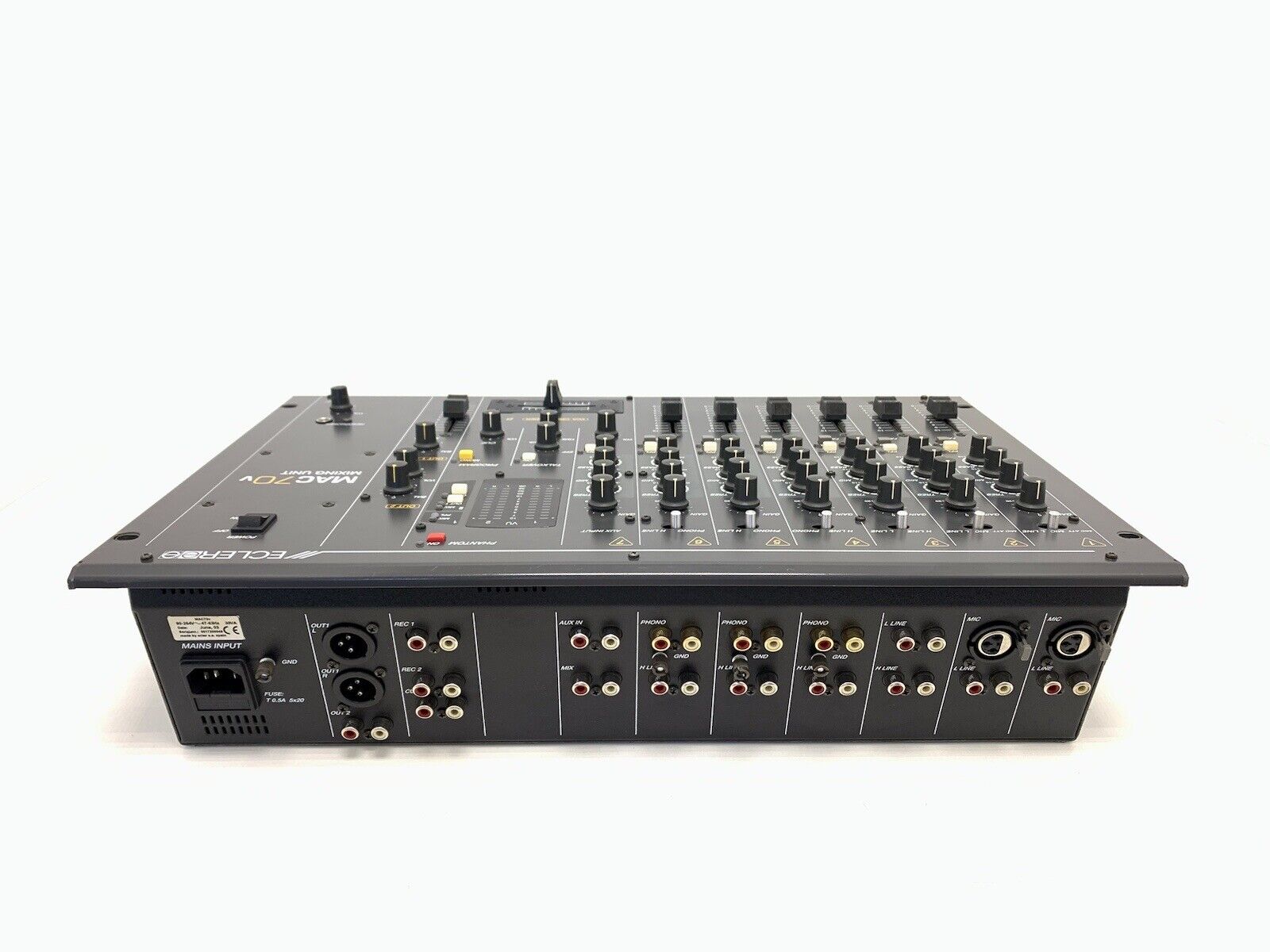 ECLER MAC 70V Professional Hi Fi DJ PRO MIXER 7 Input WORK Perfect Good Look