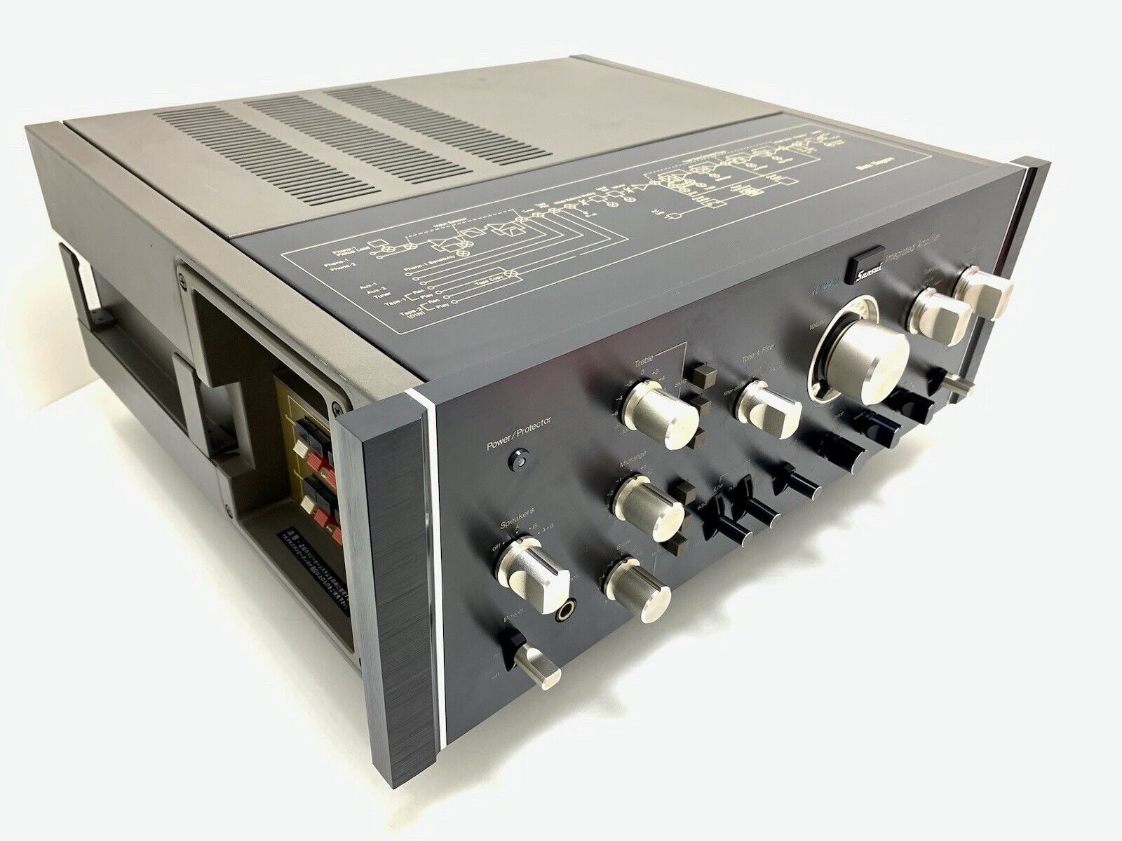 SANSUI AU-9900 Integrated Stereo Amplifier 160 Watts RMS Vintage 1975 GOOD LOOK