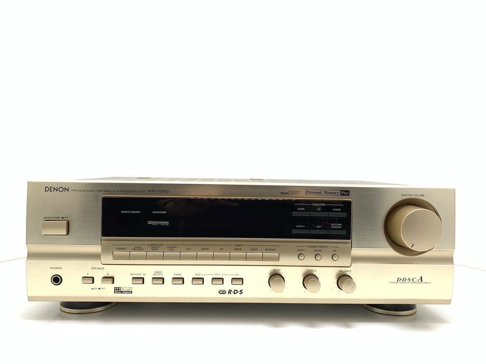 DENON AVR 1100 RD Digital 5.1 AV Surround Receiver 5 X 55 Watts RMS Vintage WORK