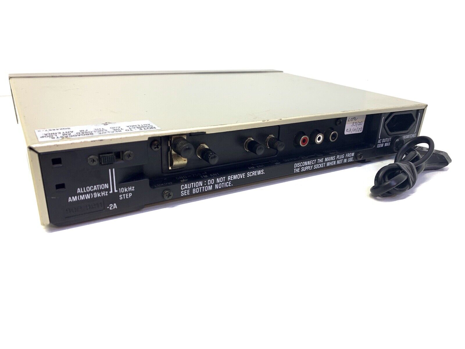 TECHNICS ST-5L Synthesizer FM/MW/LW Stereo Digital Tuner High End Vintage 1982