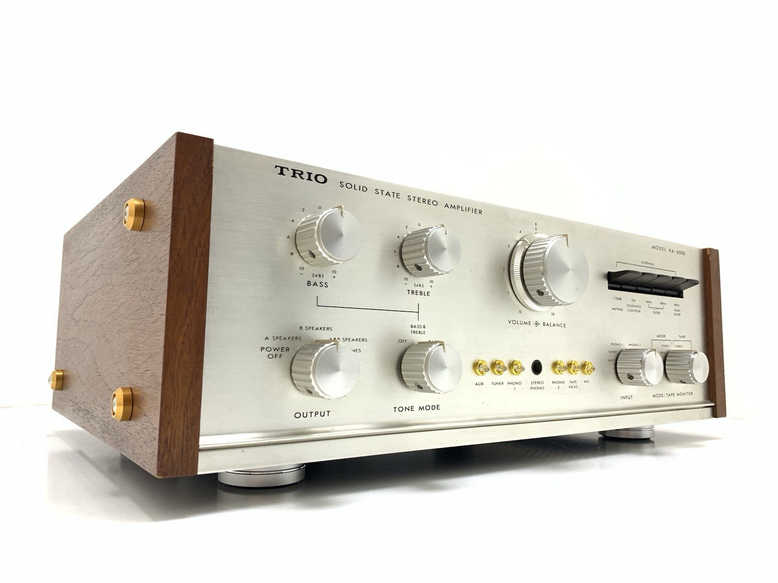 TRIO KENWOOD KA 6000 Legendary  Amplifier 45+45W RMS Vintage 1968 WORK Good Look