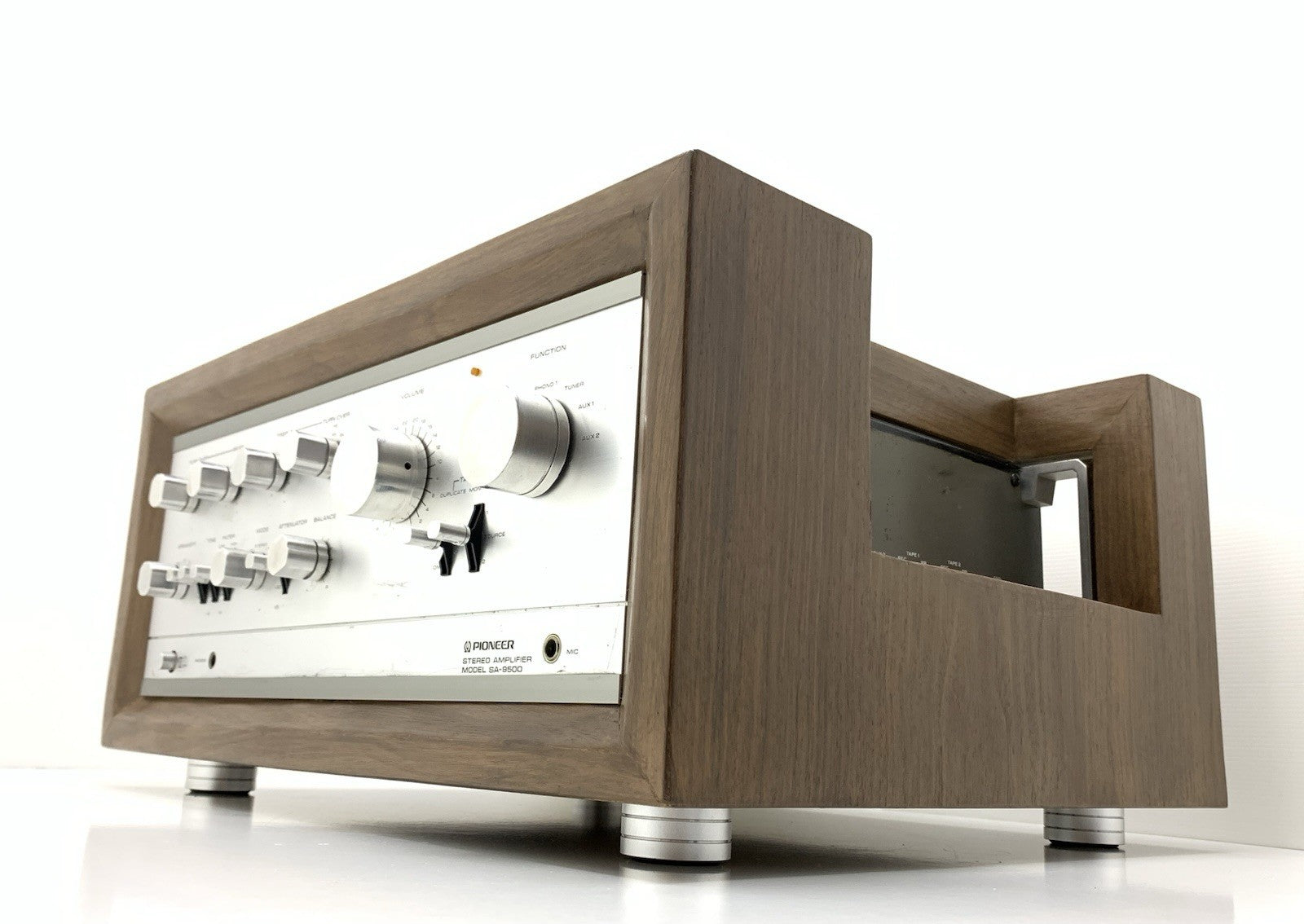 PIONEER SA 9500 Stereo Amplifier 80+80 WRMS Vintage EXCLUSIVE WOOD BOX Good Look