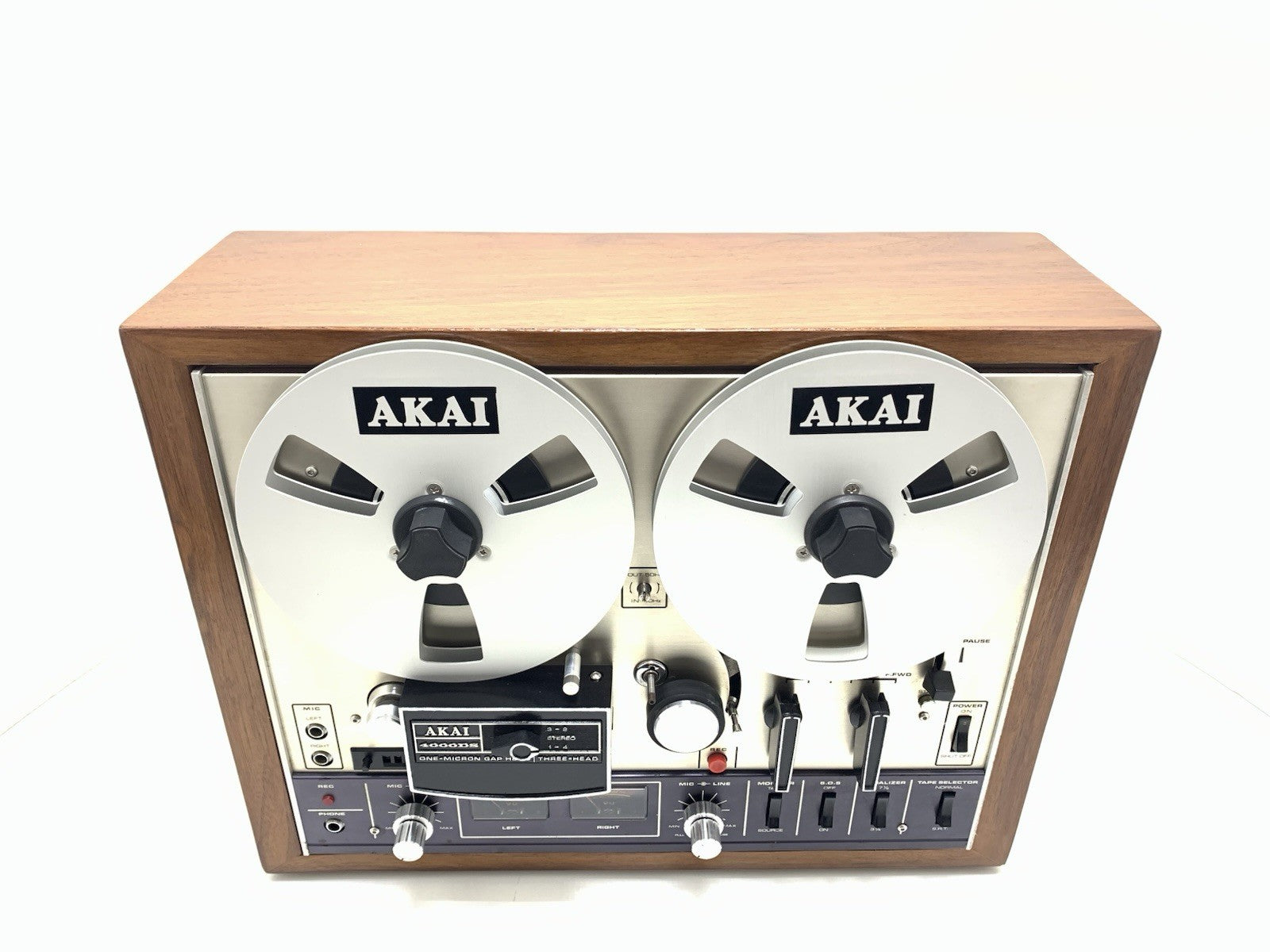 AKAI 4000 DS Reel to Reel Stereo 3 Head 4 Track Tape Vintage 1973 WORK Good Look