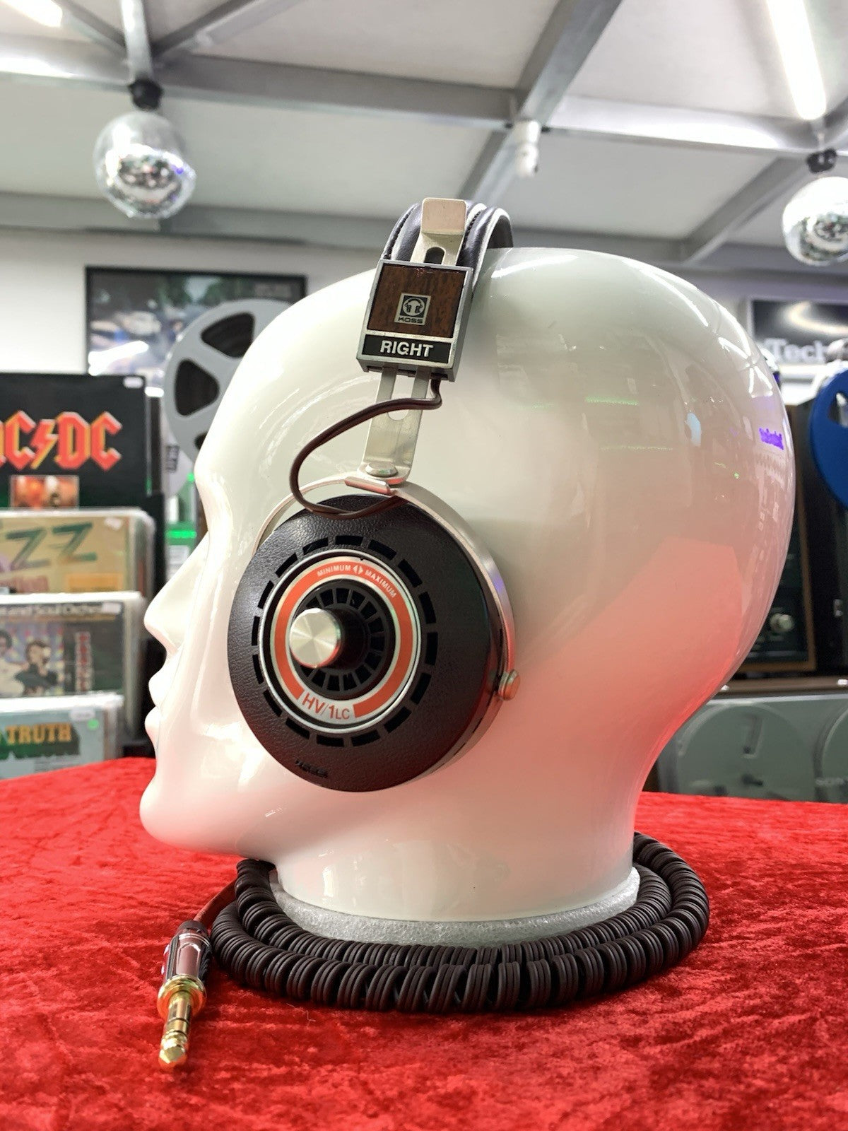 KOSS HV 1LC Professional Headphones Vintage 1974 RARE Original WORK GOOD Look