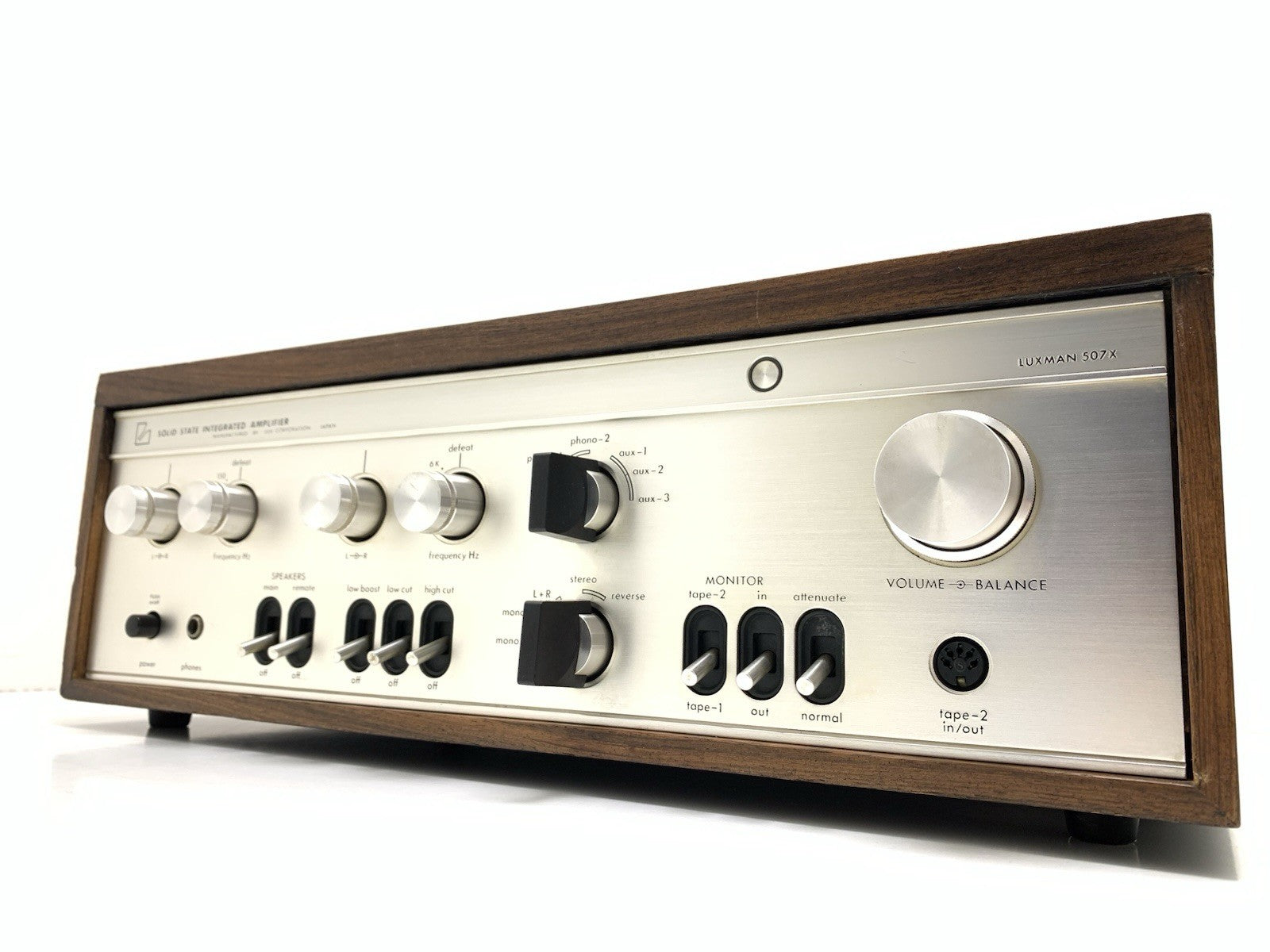 LUXMAN SQ 507X Integrated Stereo Amplifier 2X 50W RMS Vintage 1970 Work GoodLook