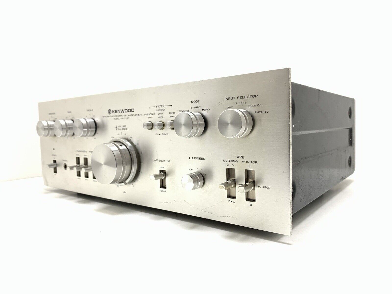 KENWOOD KA 7300 Integrated Stereo Amplifier 65+65 WRMS Vintage 1976 Good Look