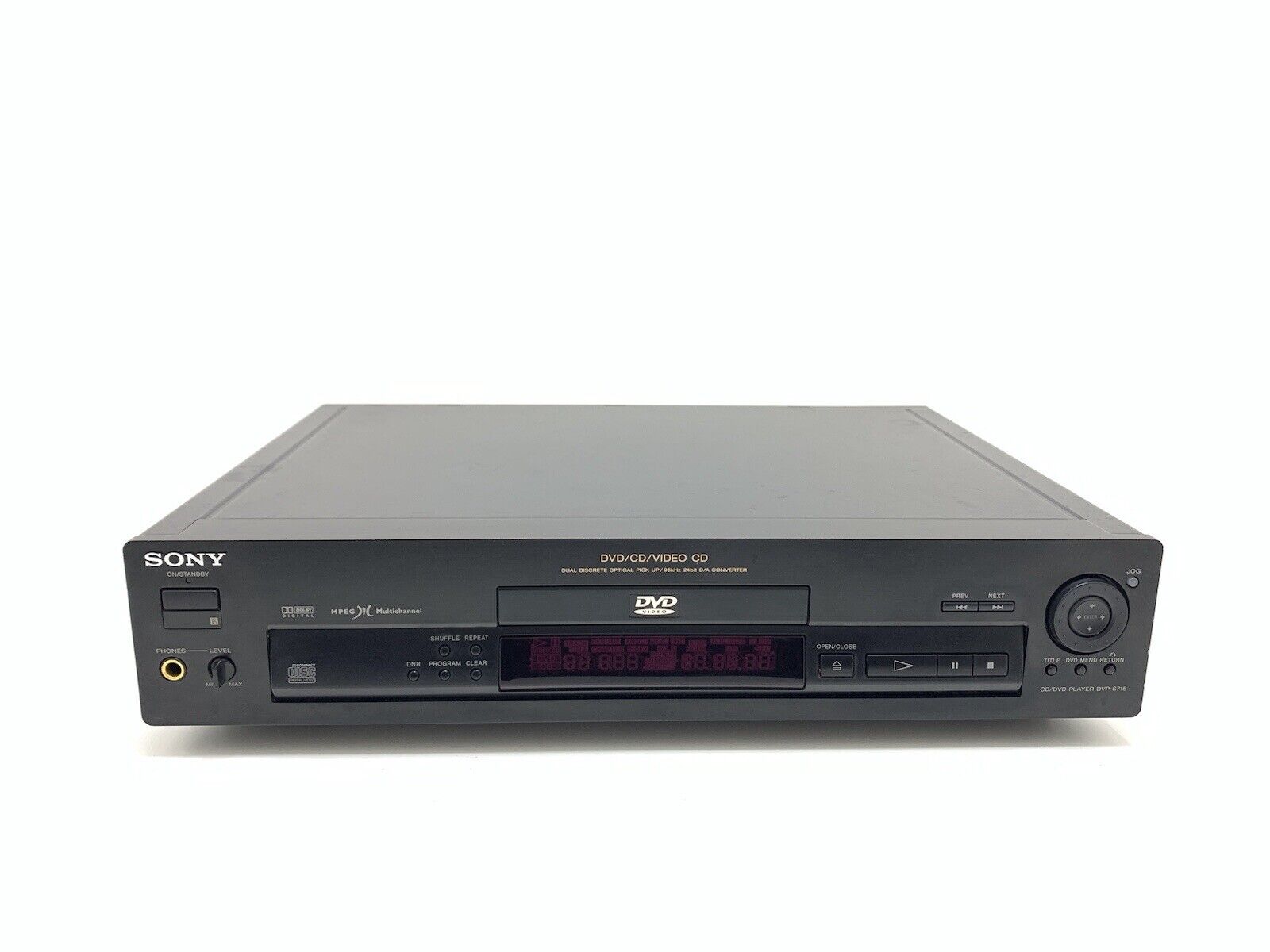 SONY DVP-S715 DVD VÍDEO CD Compact Disc + Remote VINTAGE 1998 WORK Good Look