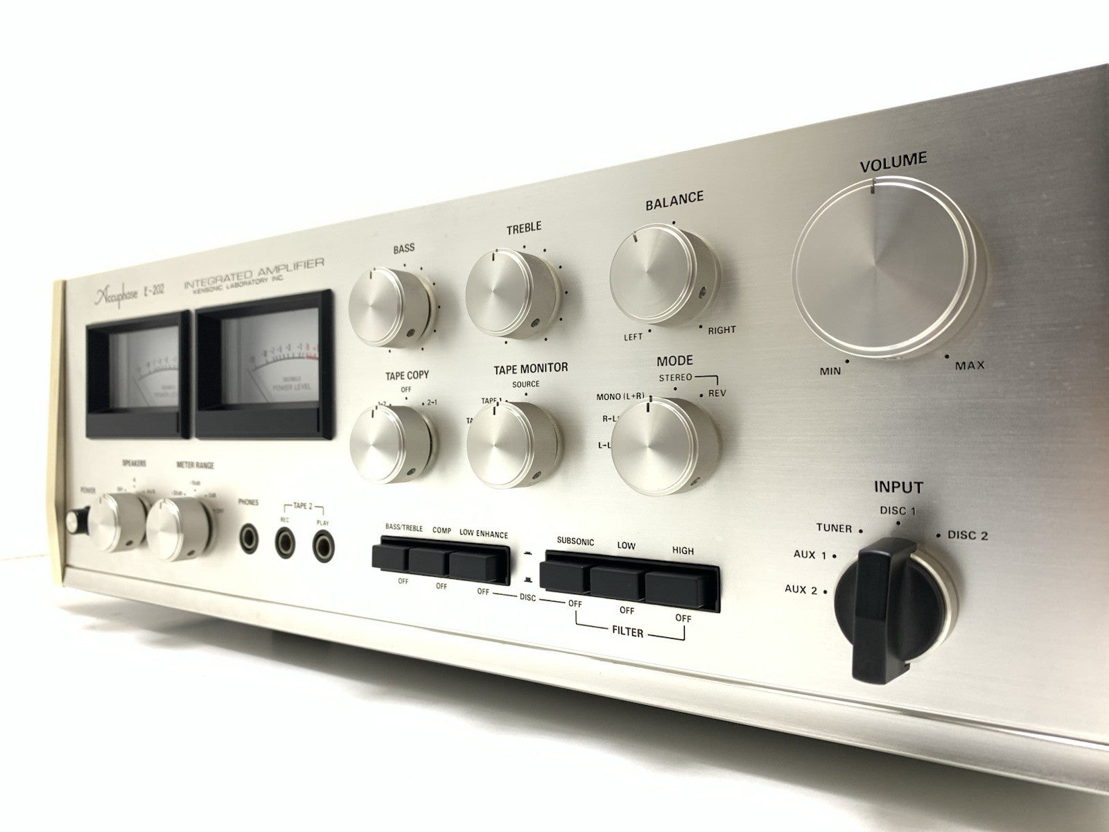 ACCUPHASE E 202 Stereo Hi End Amplifier 100+100 WRMS Vintage 1974 WORK Good Look