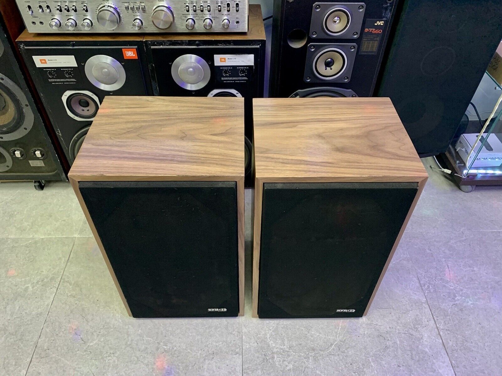 PIONEER HPM-50 Original 3 Way SPEAKERS 80 Watts RMS Vintage 1979 WORK GOOD LOOK!