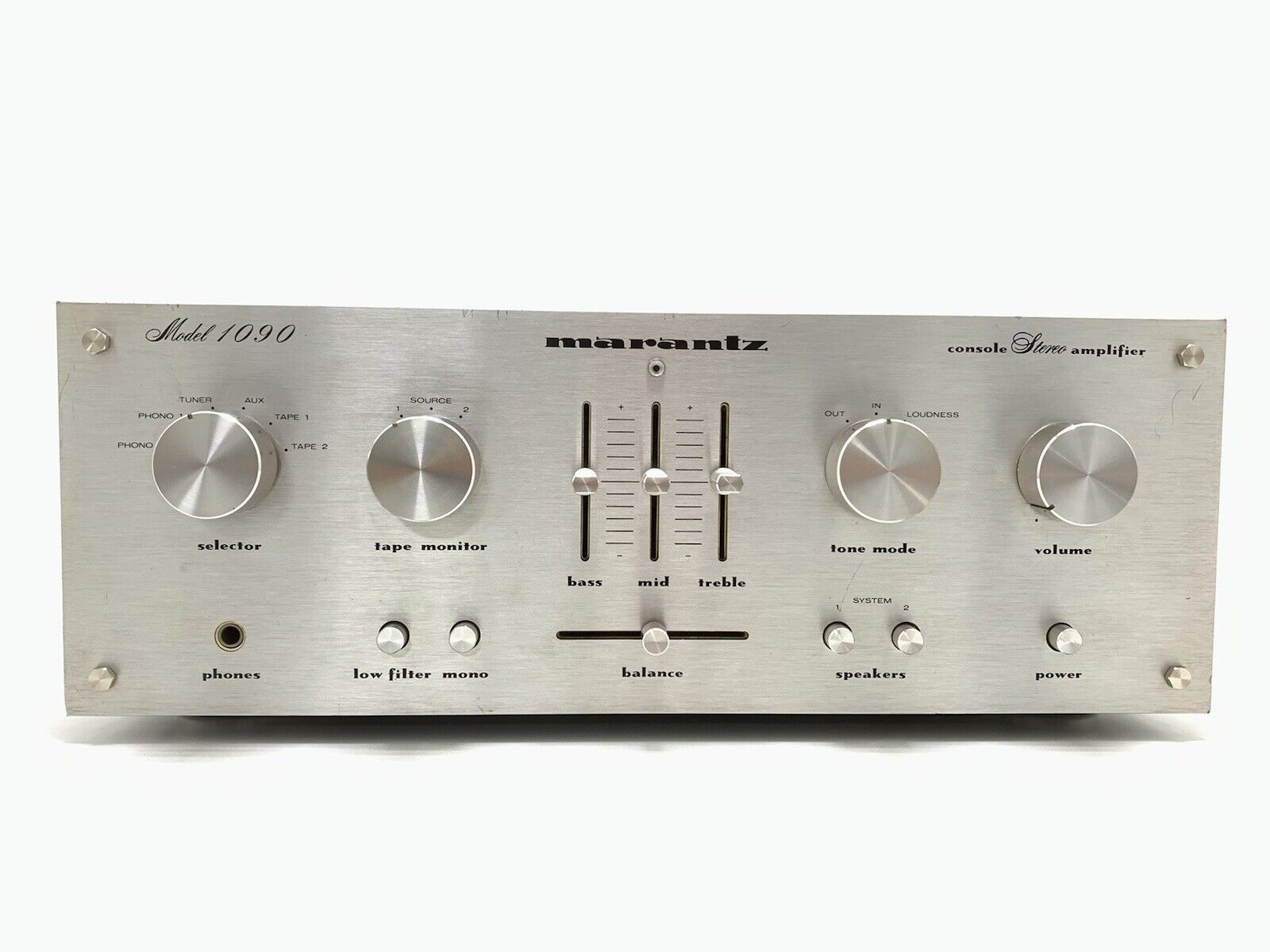 MARANTZ 1090 Stereo Integrated Amplifier 90Watts RMS Vintage 1977 WORK Good Look