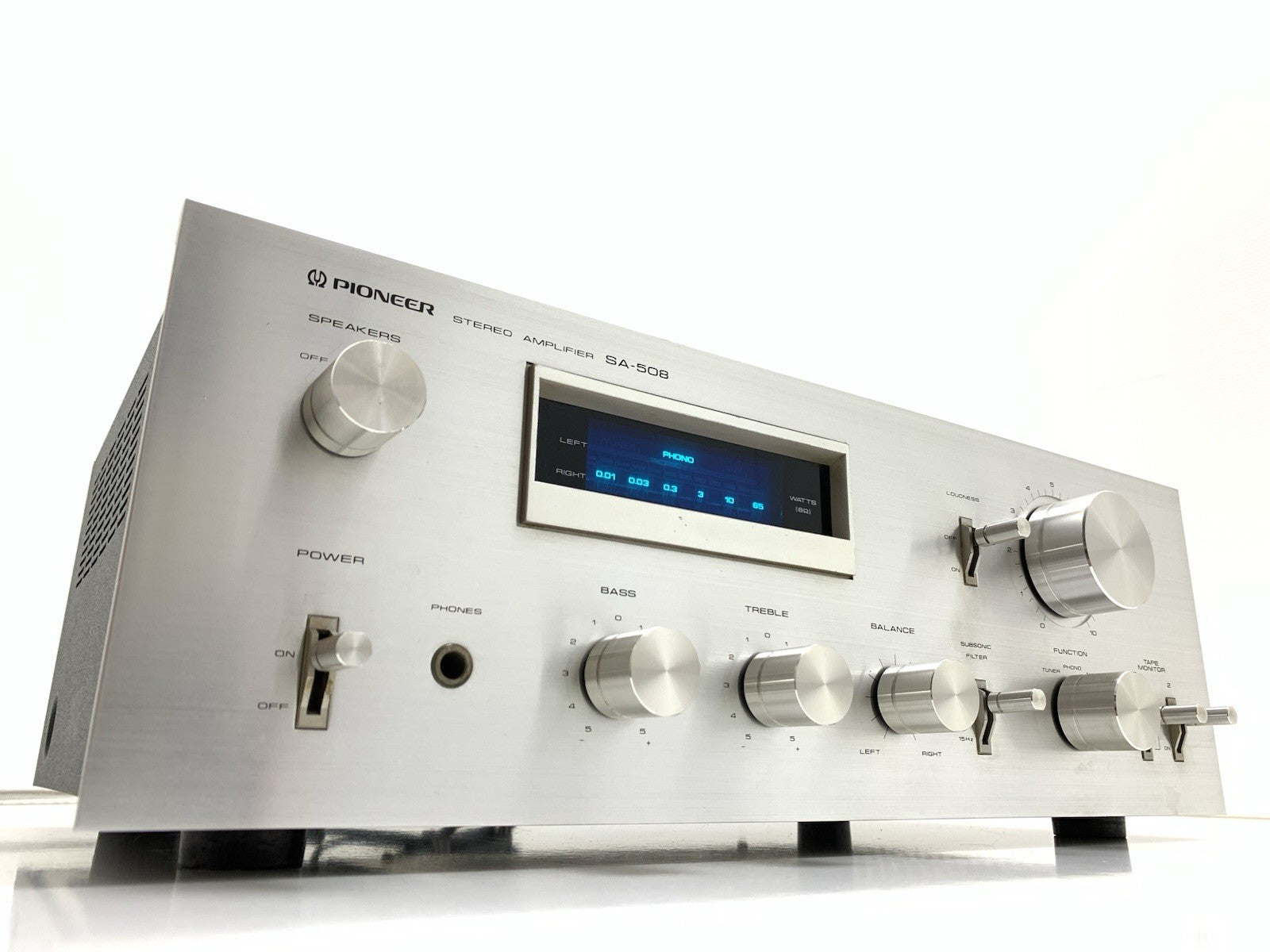 PIONEER SA 508 Stereo HiFi Amplifier 25+25 Watts RMS Vintage 1979 WORK GOOD LOOK